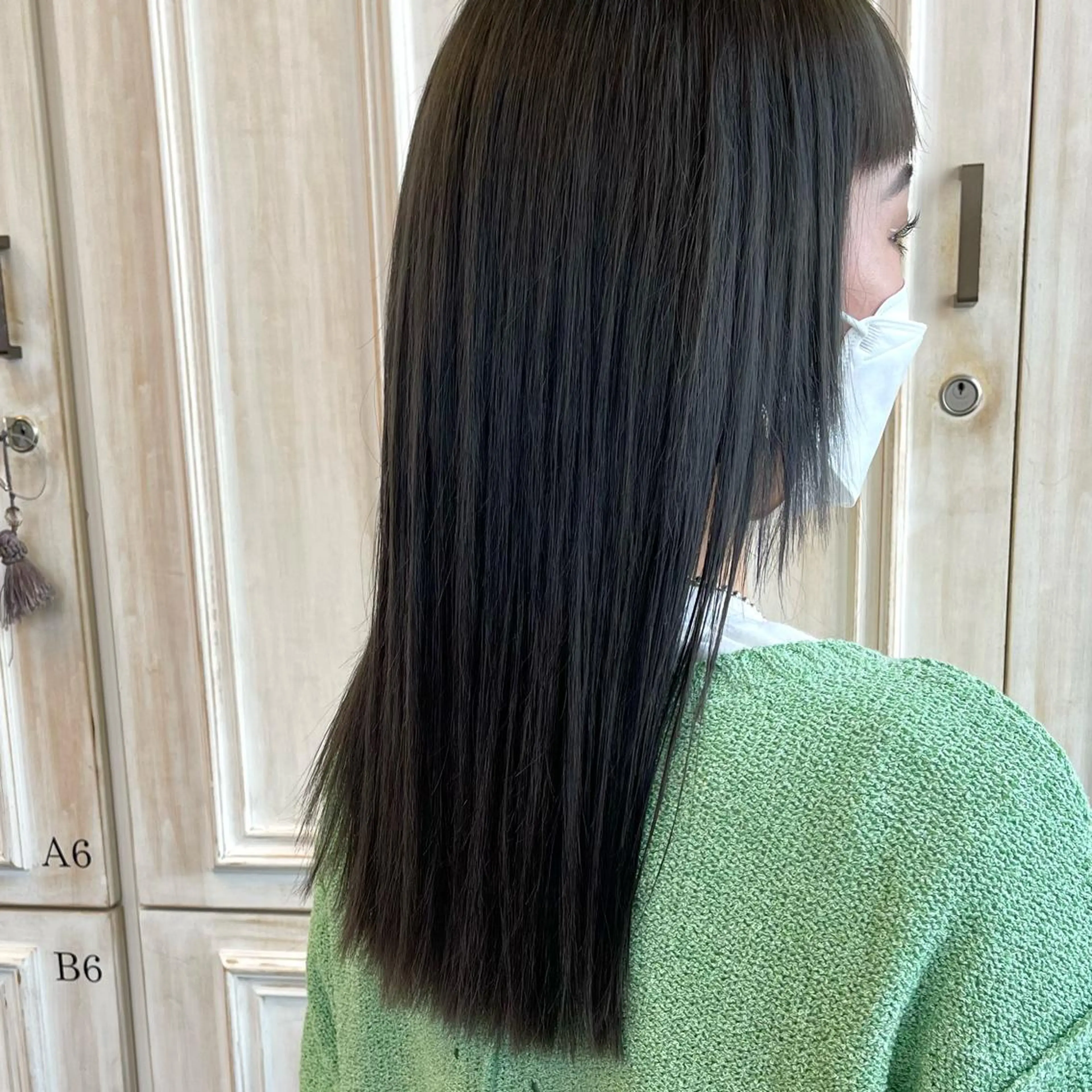 セミロング ヘアカラー トリートメント ナカヤマナナエ ♡のヘアスタイル