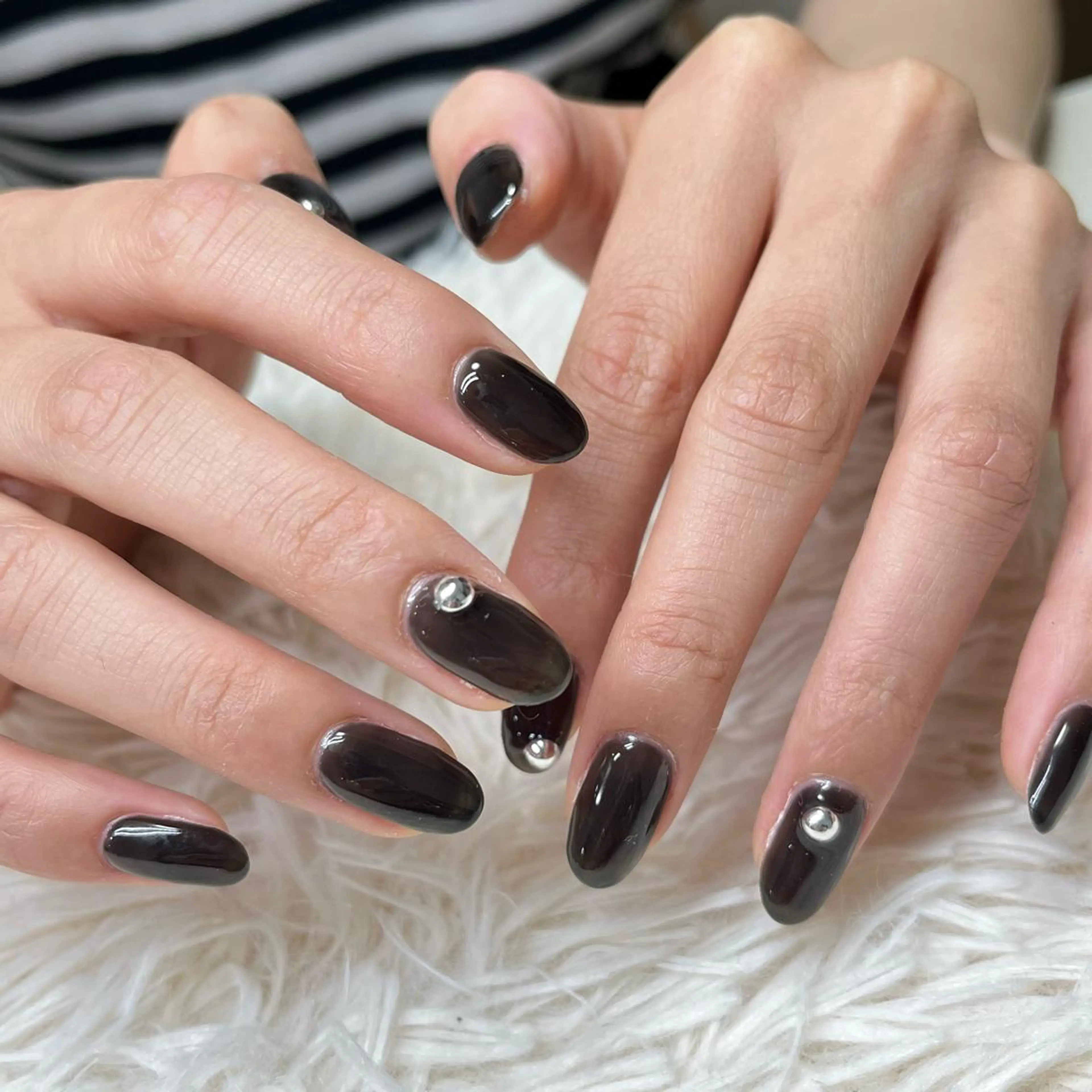 ネイル アートネイル クリアネイル フレンチネイル ジェルネイル ガラスフレンチ 🐕‍🦺Yappy 💗A-tanのネイルデザイン