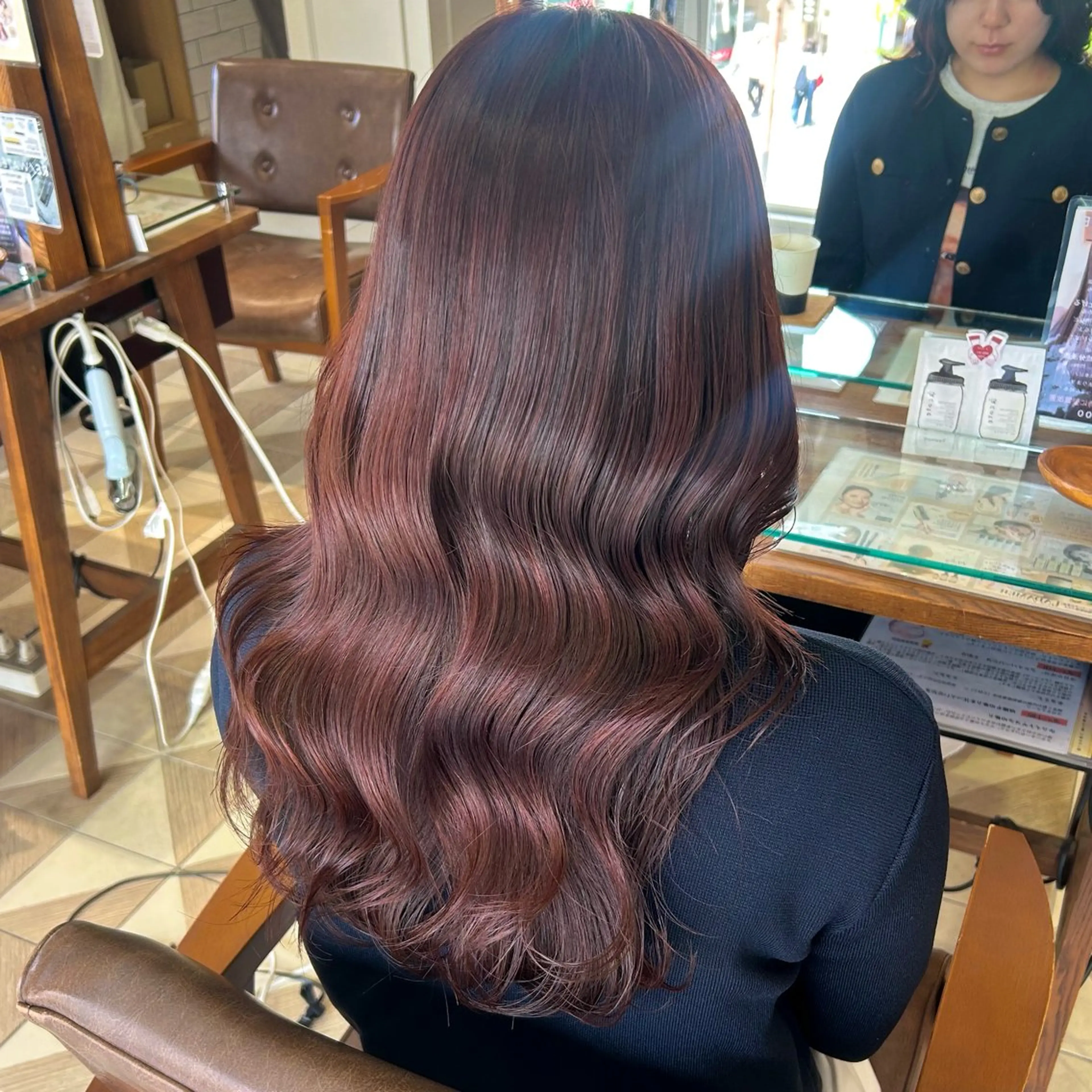 ロング カラー ヘアアレンジ カット ヘアカラー 吉水 彩乃 /ボブ/艶感カラーのヘアスタイル