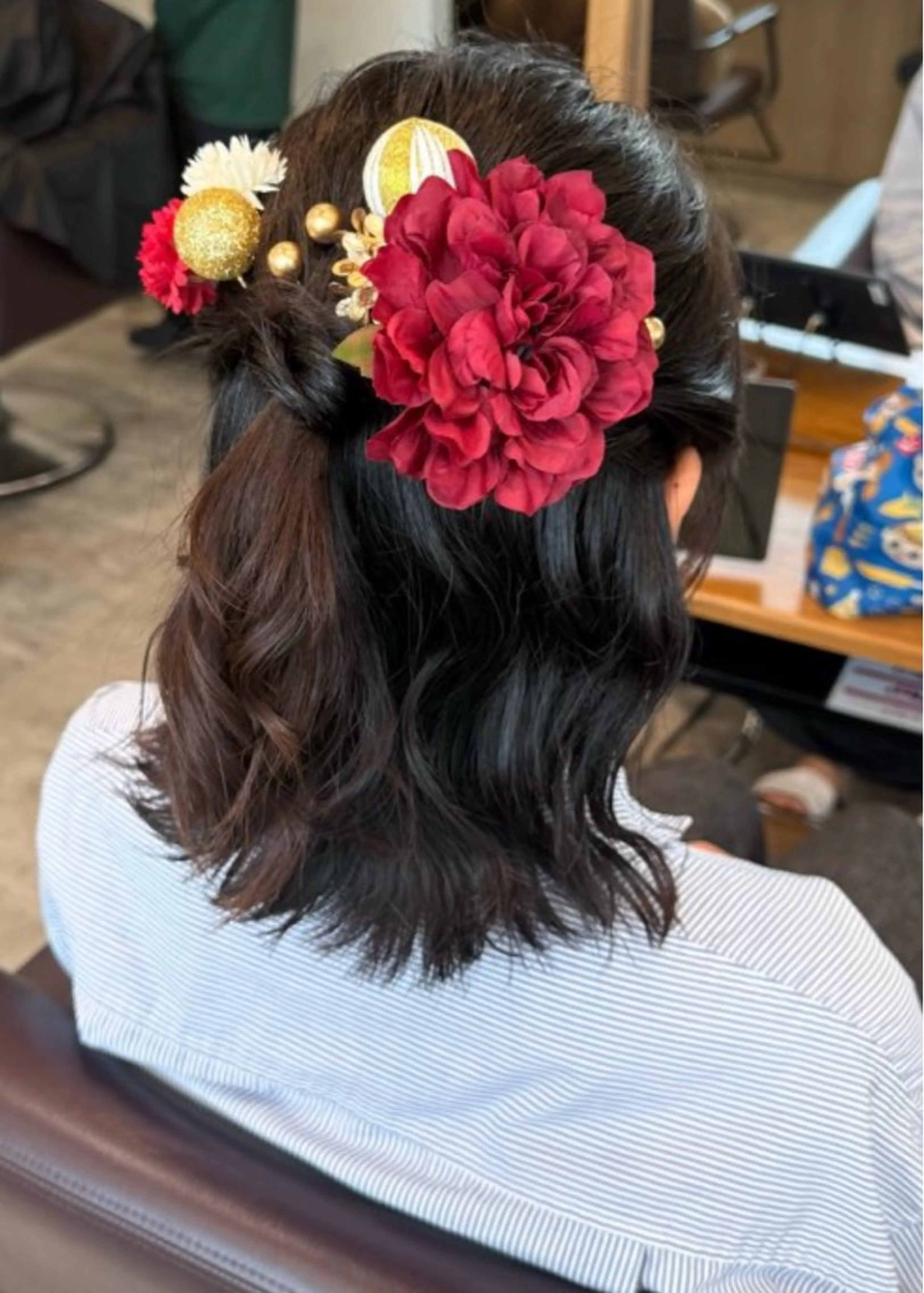 ヘアアレンジ ヘアセット ハイトーン/ダブル カラー/あやかのヘアスタイル