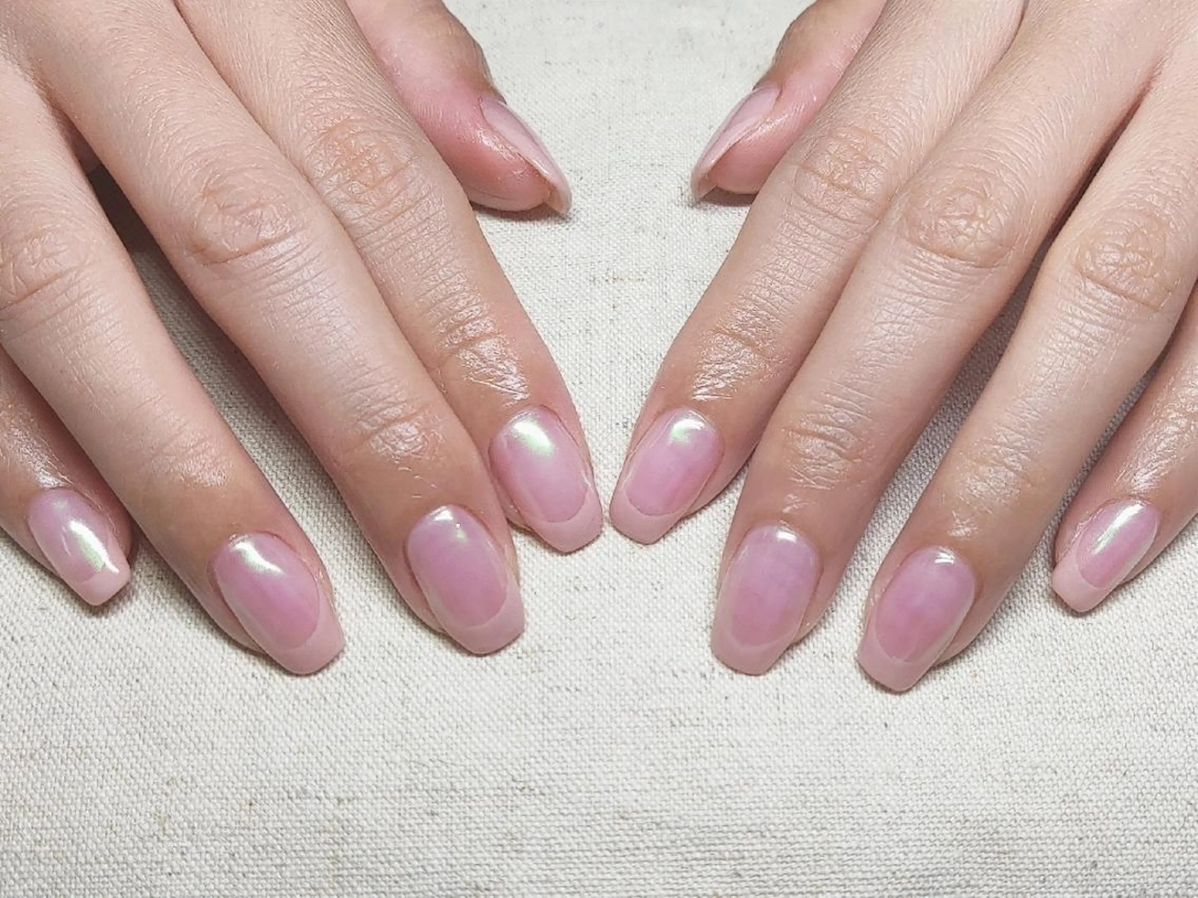 ネイル オーロラネイル フレンチネイル 持ち込み 川畑爪商店 品川高輪 同時施術が人気🌿のネイルデザイン