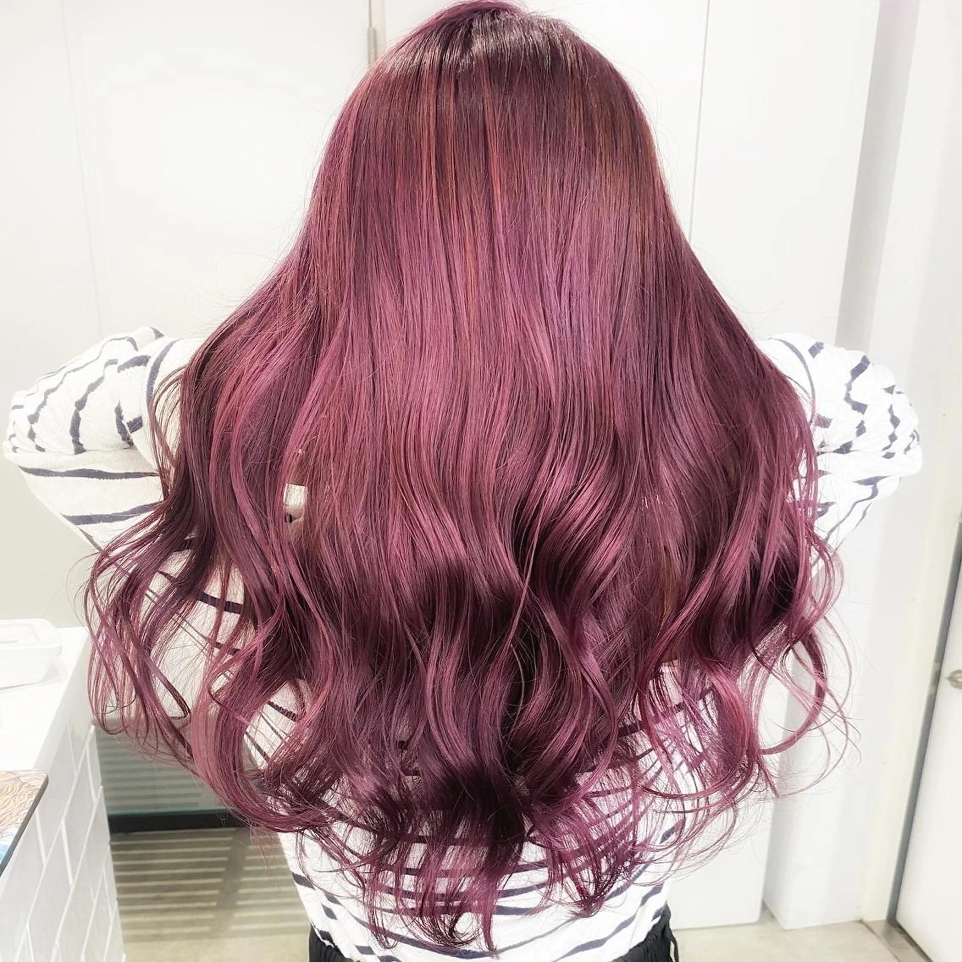 ロング カラー ピンクカラー ヘアカラー トリートメント ✨カラー指名 No.1✨keitaのヘアスタイル