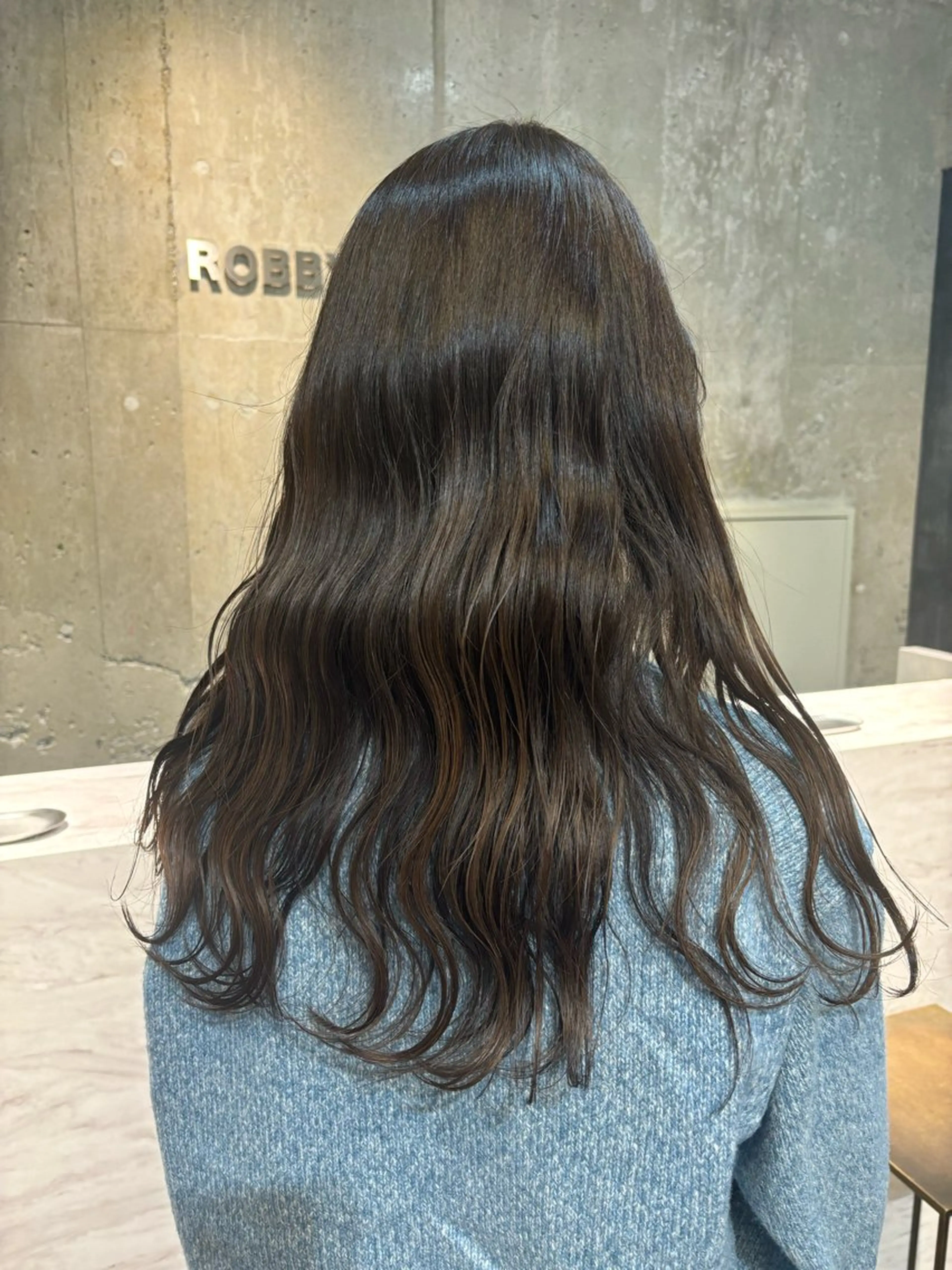 ロング カラー アッシュ アッシュブラウン ブラウンカラー パーマ、ストレート 🫧ちひろ🫧のヘアスタイル