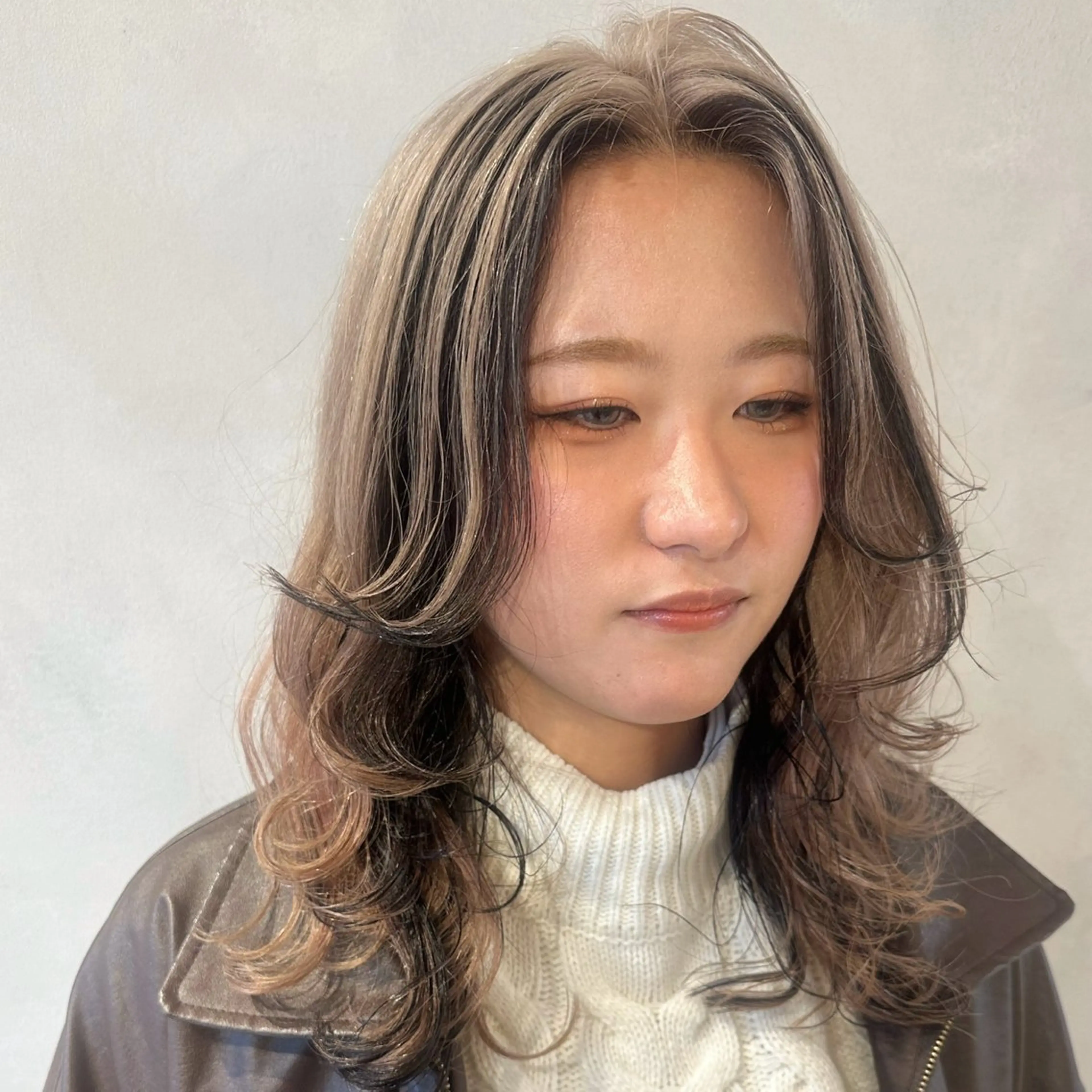 セミロング カラー カット ヘアカラー トリートメント デザインカラー/パー マ🦖外岡咲希🦖のヘアスタイル