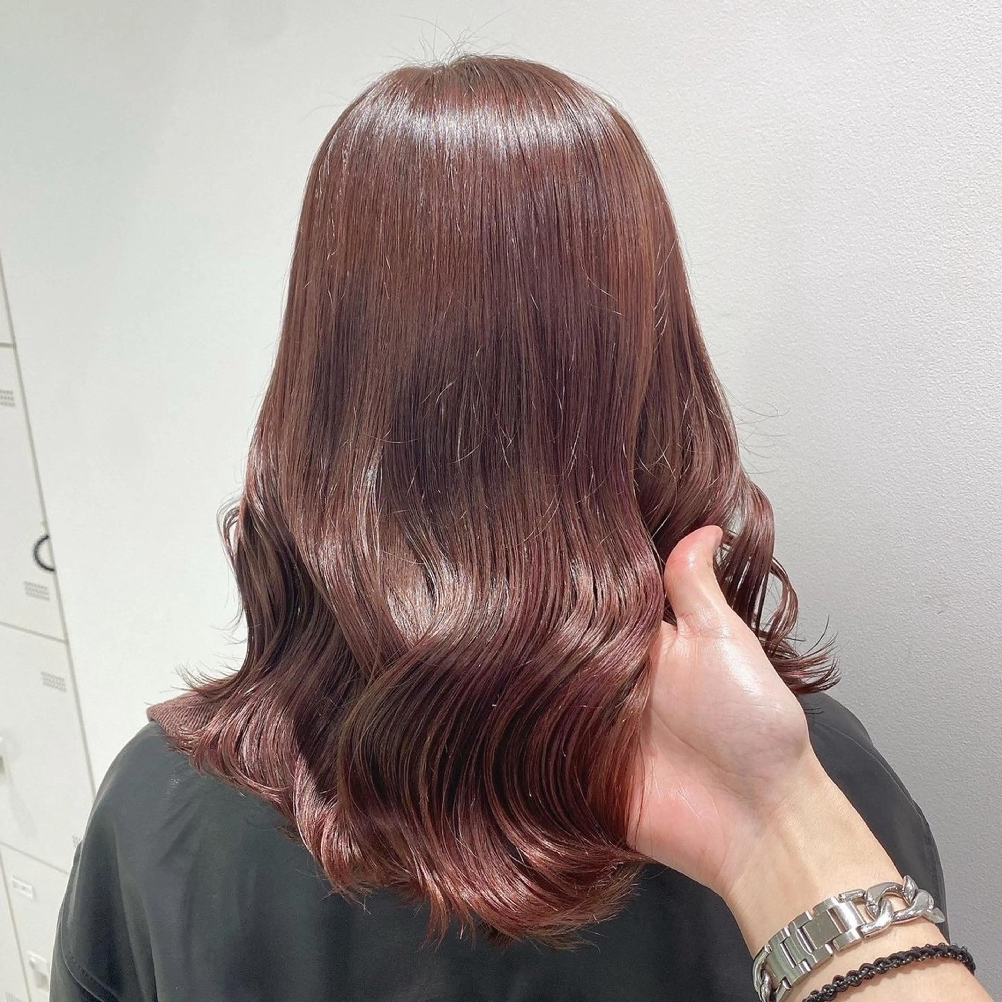 セミロング カラー Neolive Luca　御茶ノ水店所属・透明カラー/韓国風 Subaruのヘアスタイル