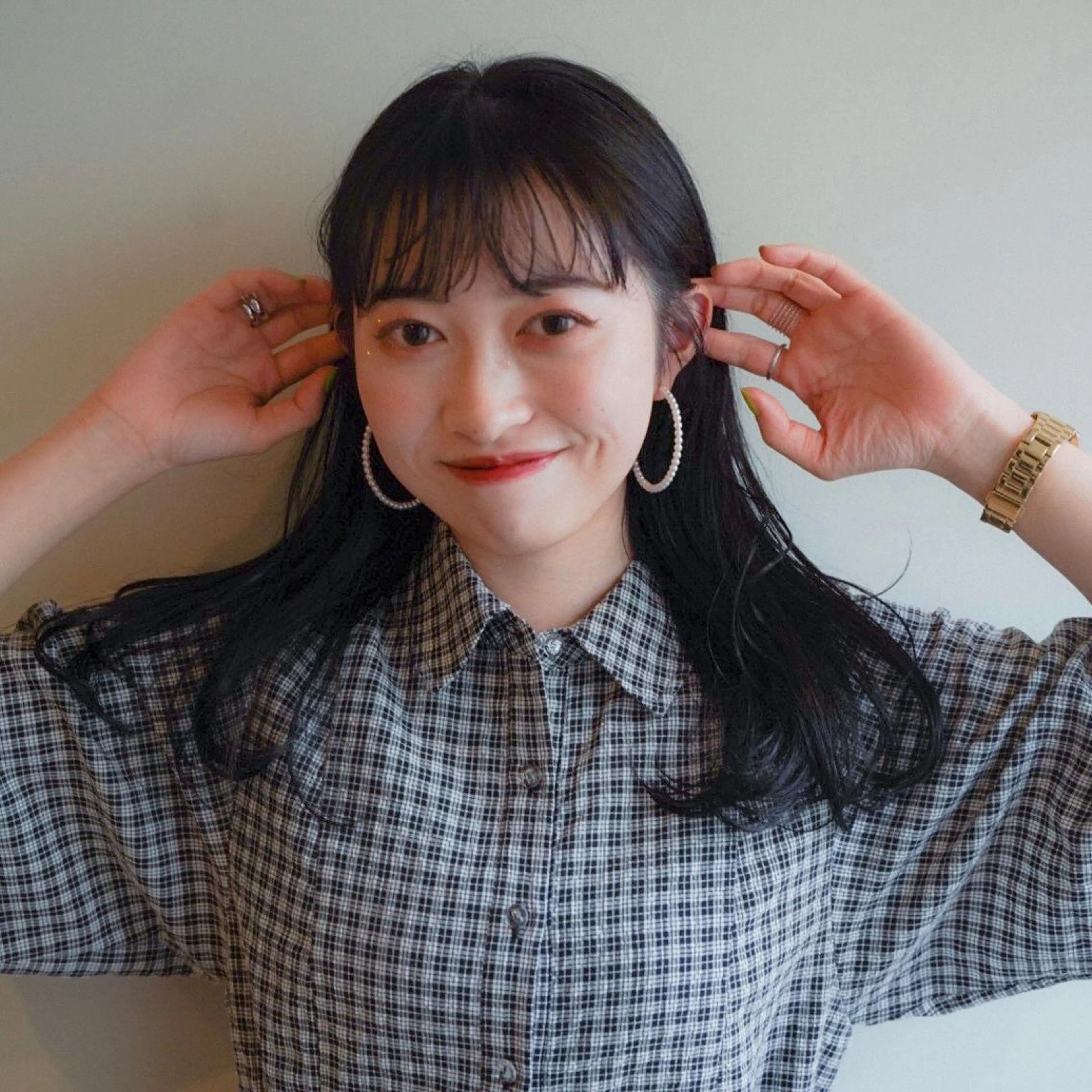 ミディアム カラー 板谷みさき /艶ボブ/藤沢美容室のヘアスタイル