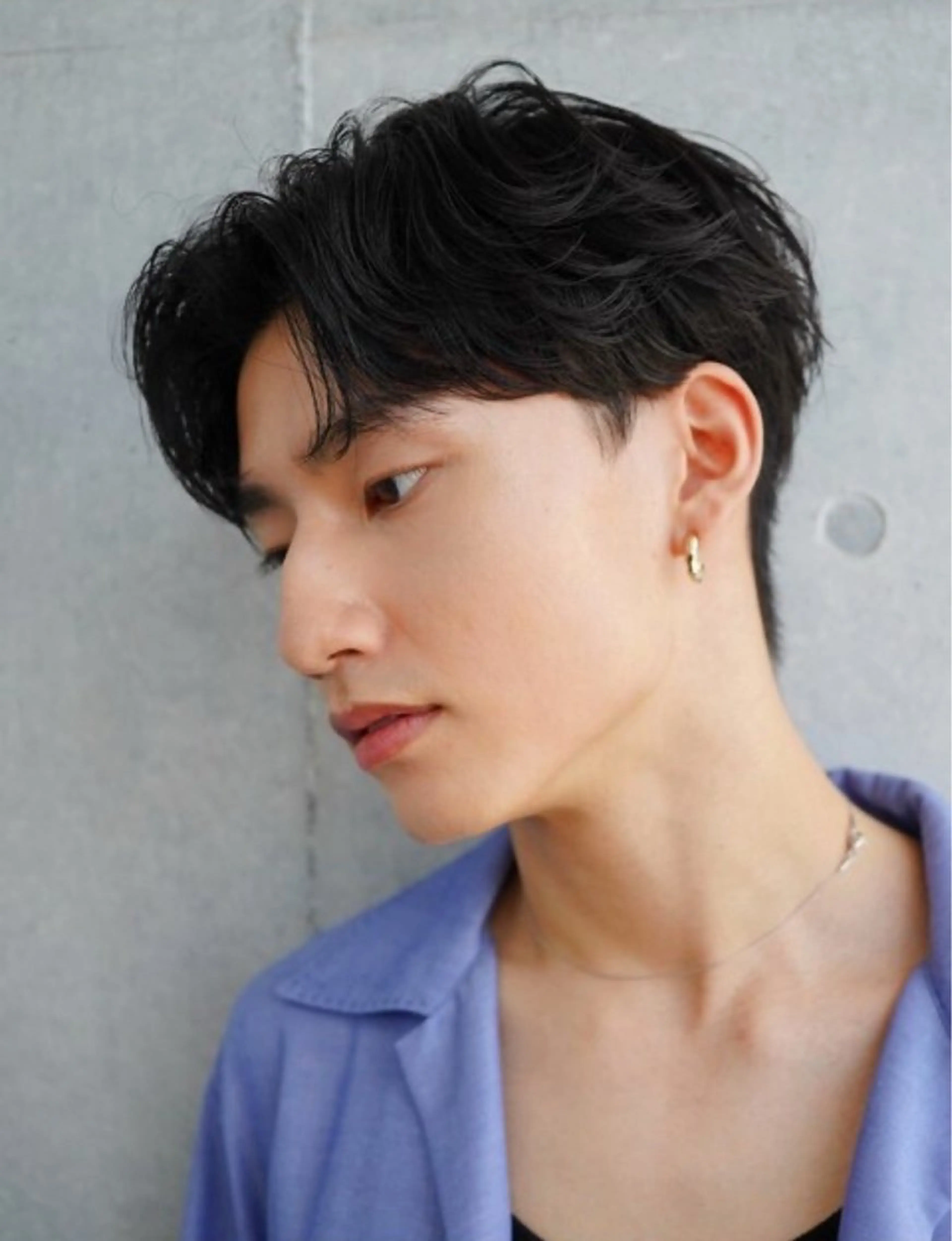 パーマ メンズ フェザーパーマ メンズ韓国風 メンズパーマ ニュアンスパーマ カット パーマ 🎀メンズパーマ☆ 艶カラー☆Syuriのヘアスタイル