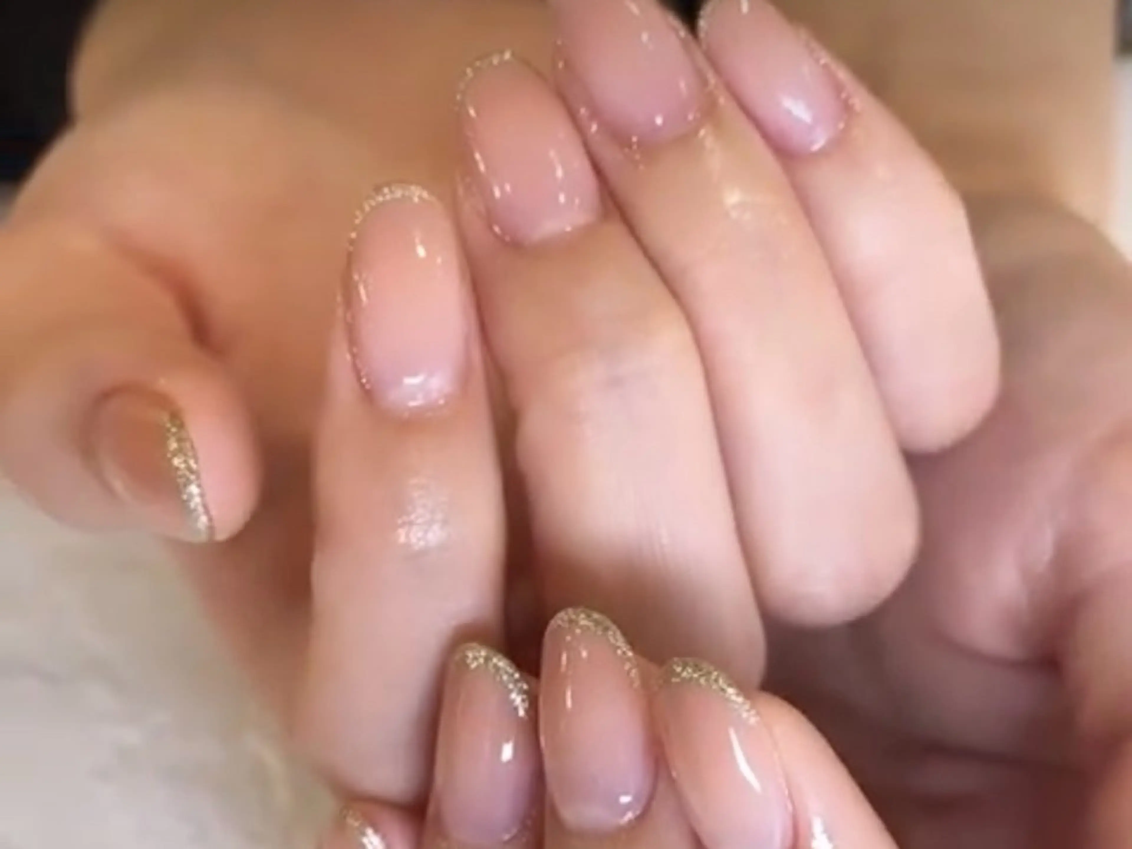 ネイル フレンチネイル グラデーション ラメ(グリッター) Nail Calla Lily所属・Calla Lily 高橋のネイルデザイン