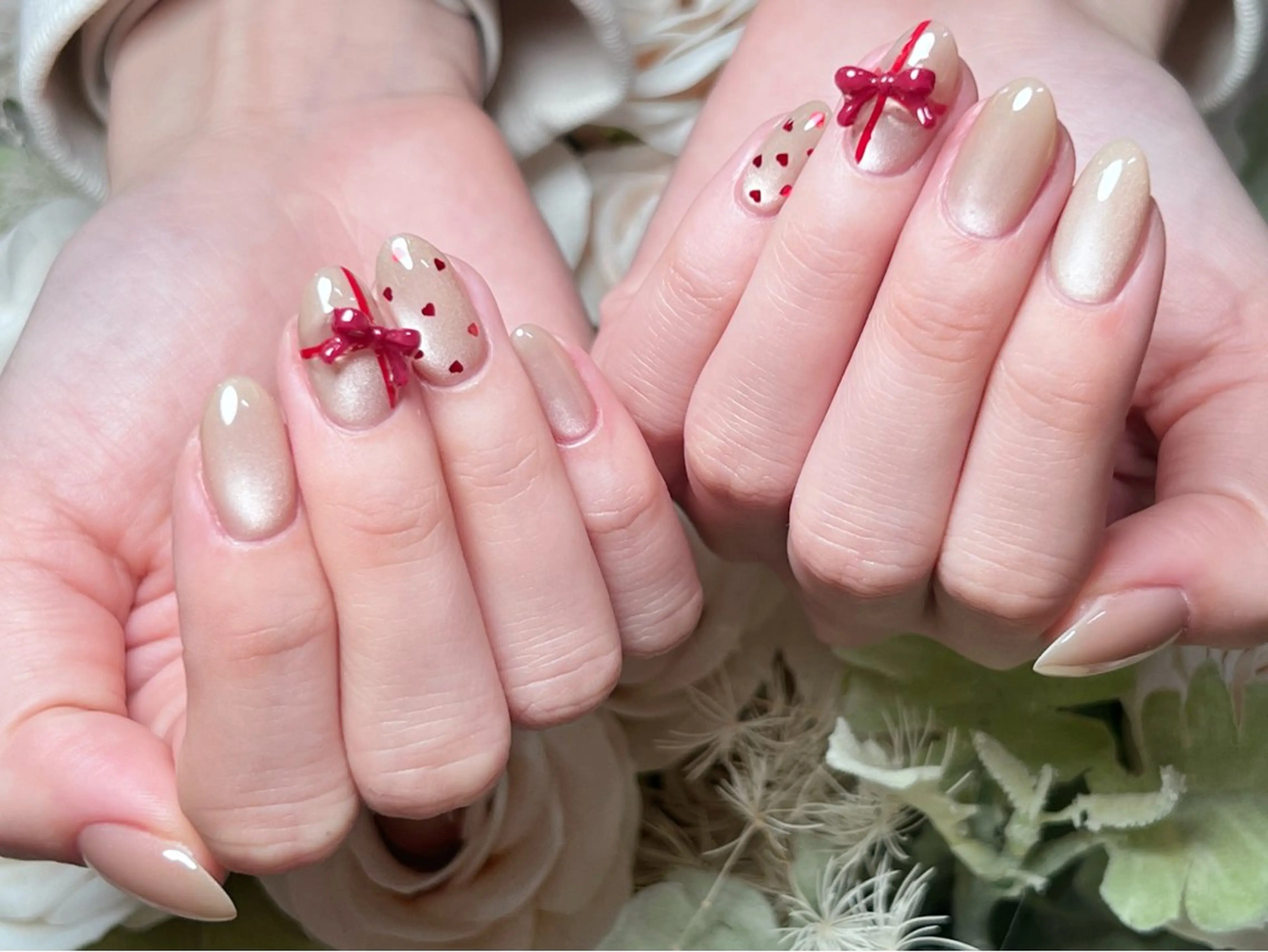 ネイル 成人式 ロングネイル マグネットネイル 持ち込み ワンカラーネイル ハンドネイル Painty所属・Painty nailのネイルデザイン