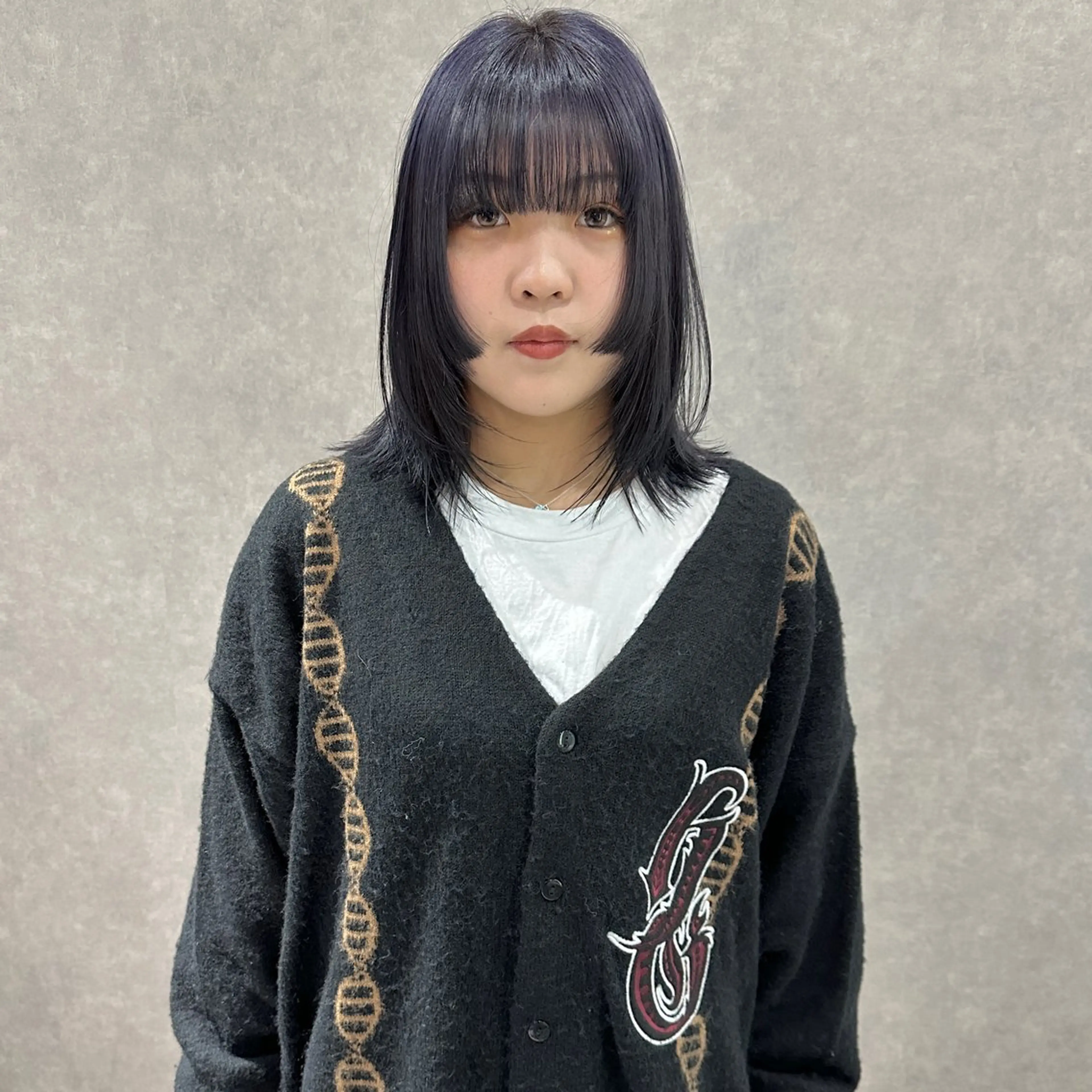 ミディアム カラー はちすか るかのヘアスタイル