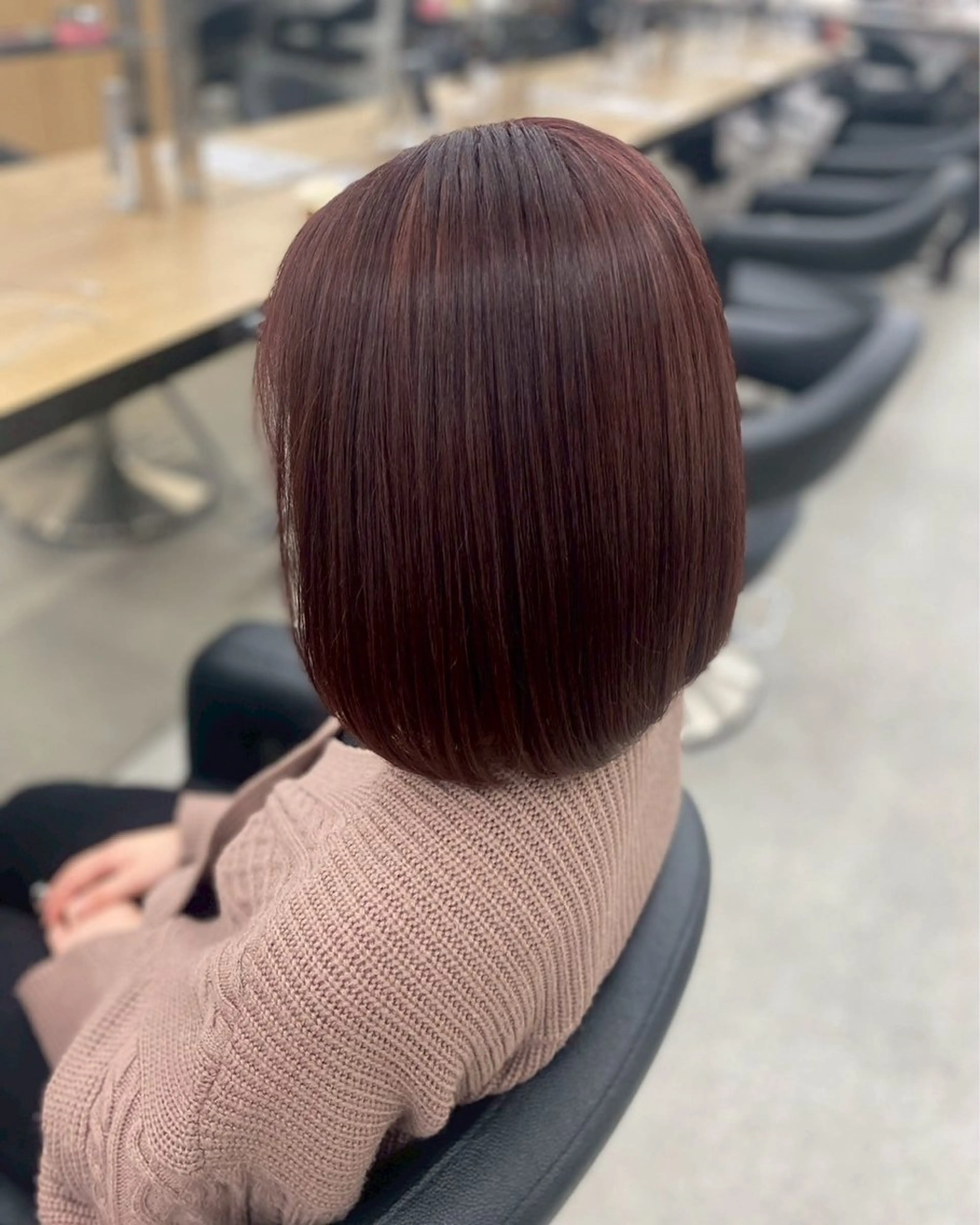 ミディアム カラー 韓国風レイヤー透明感 艶髪カラー/岡田悠希のヘアスタイル