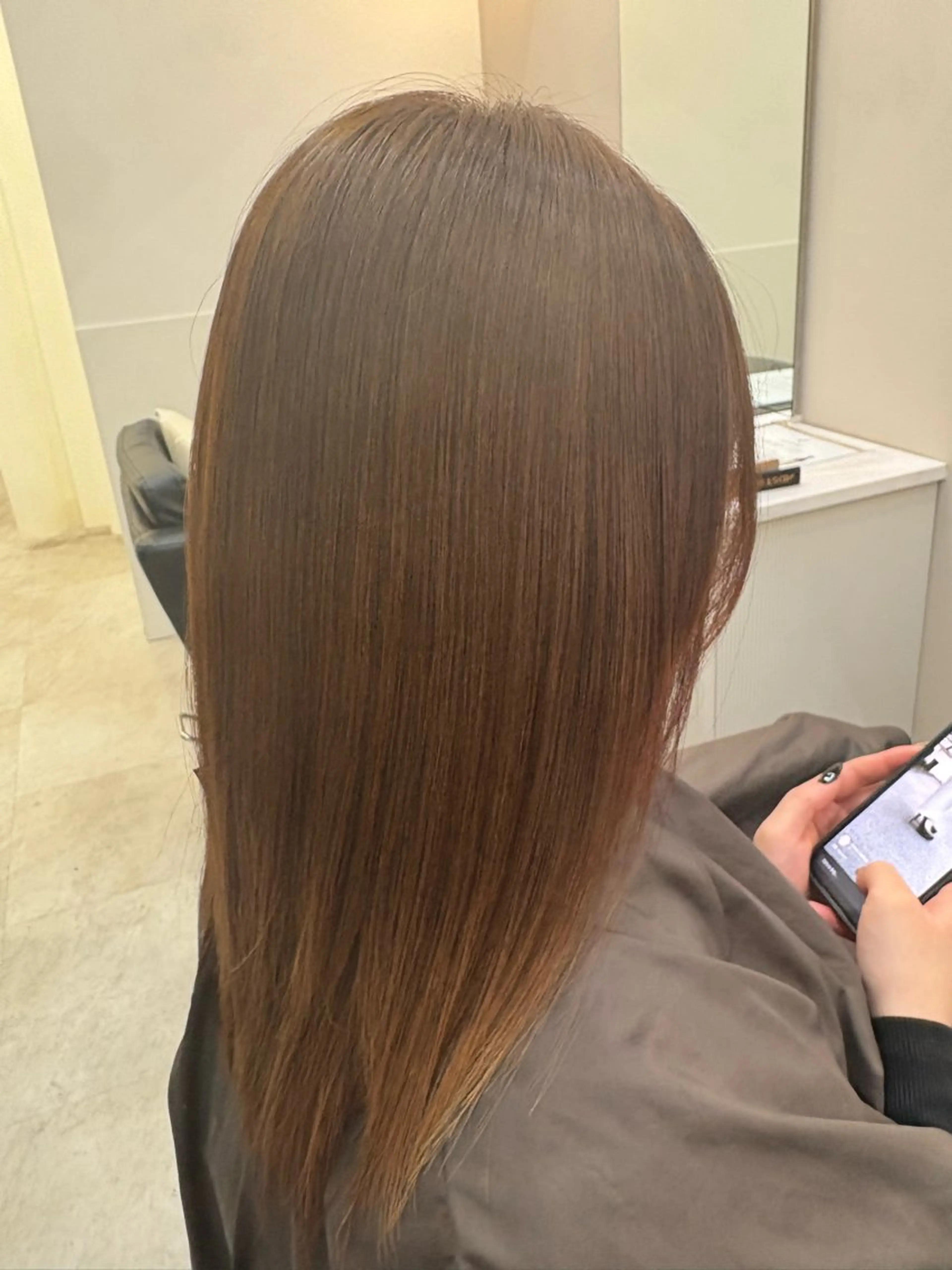 ミディアム 縮毛矯正 冨江 弘貴のヘアスタイル