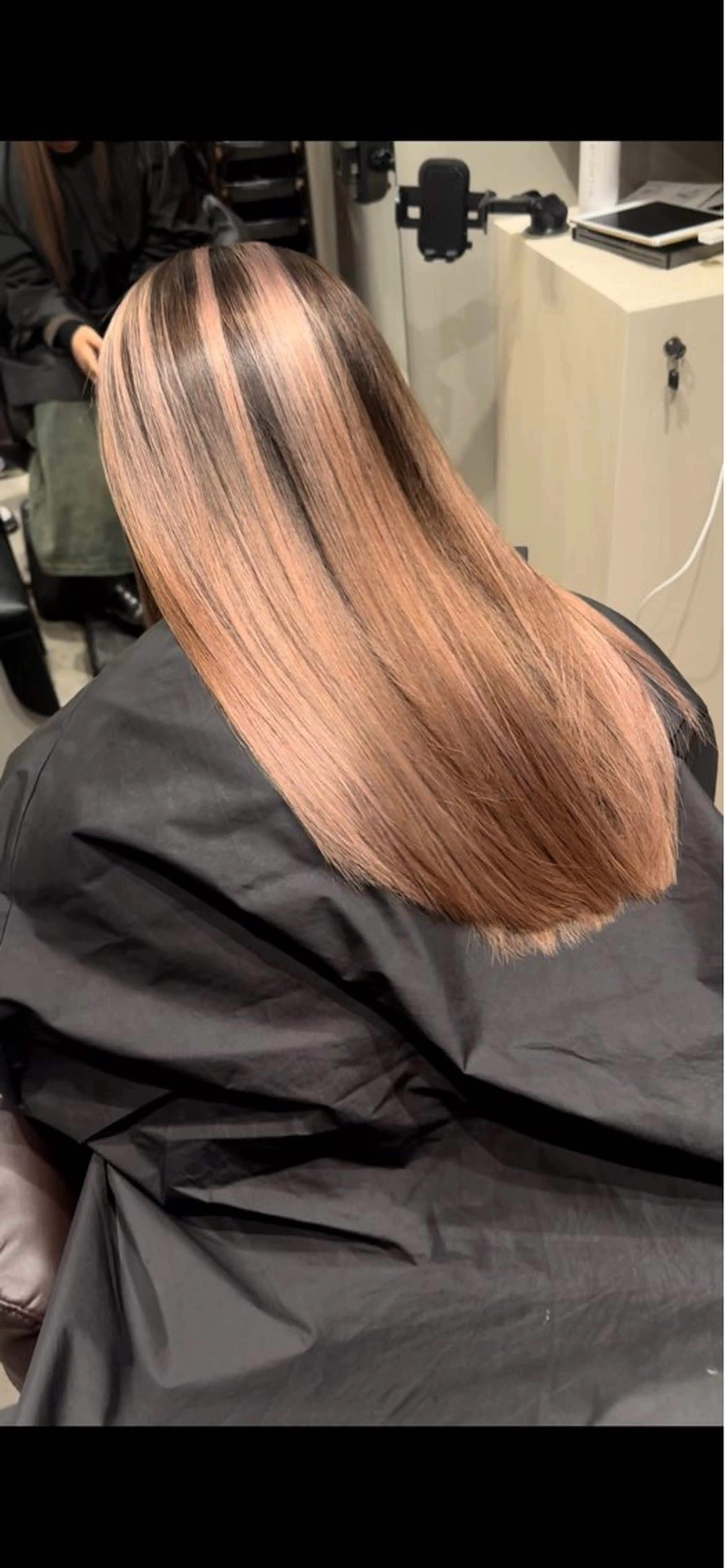 ロング カラー ヘアカラー トリートメント メンズバレイヤージュ /町田木村悠月のヘアスタイル