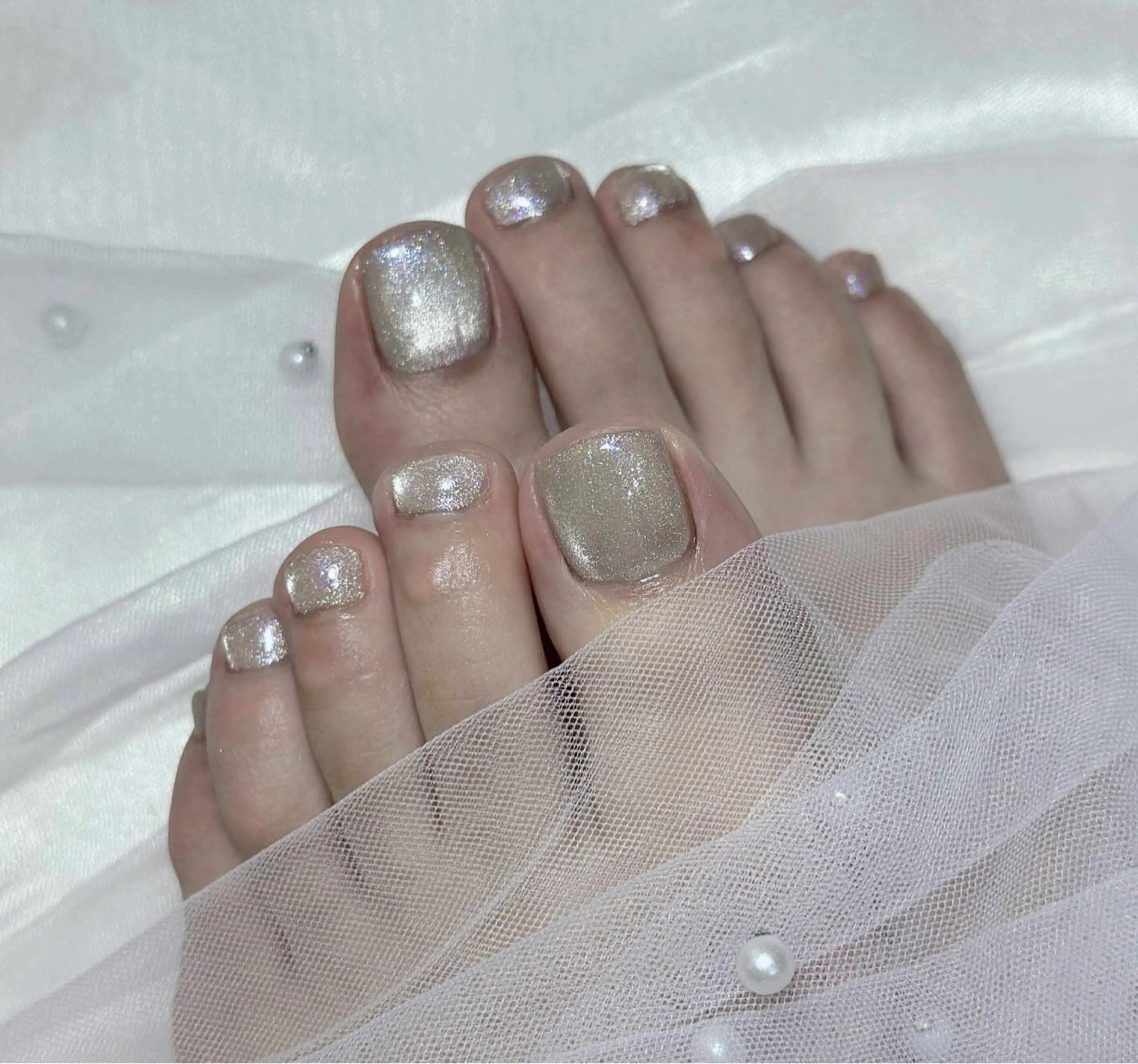 ネイル フットネイル マグネットネイル sora ❄️のネイルデザイン