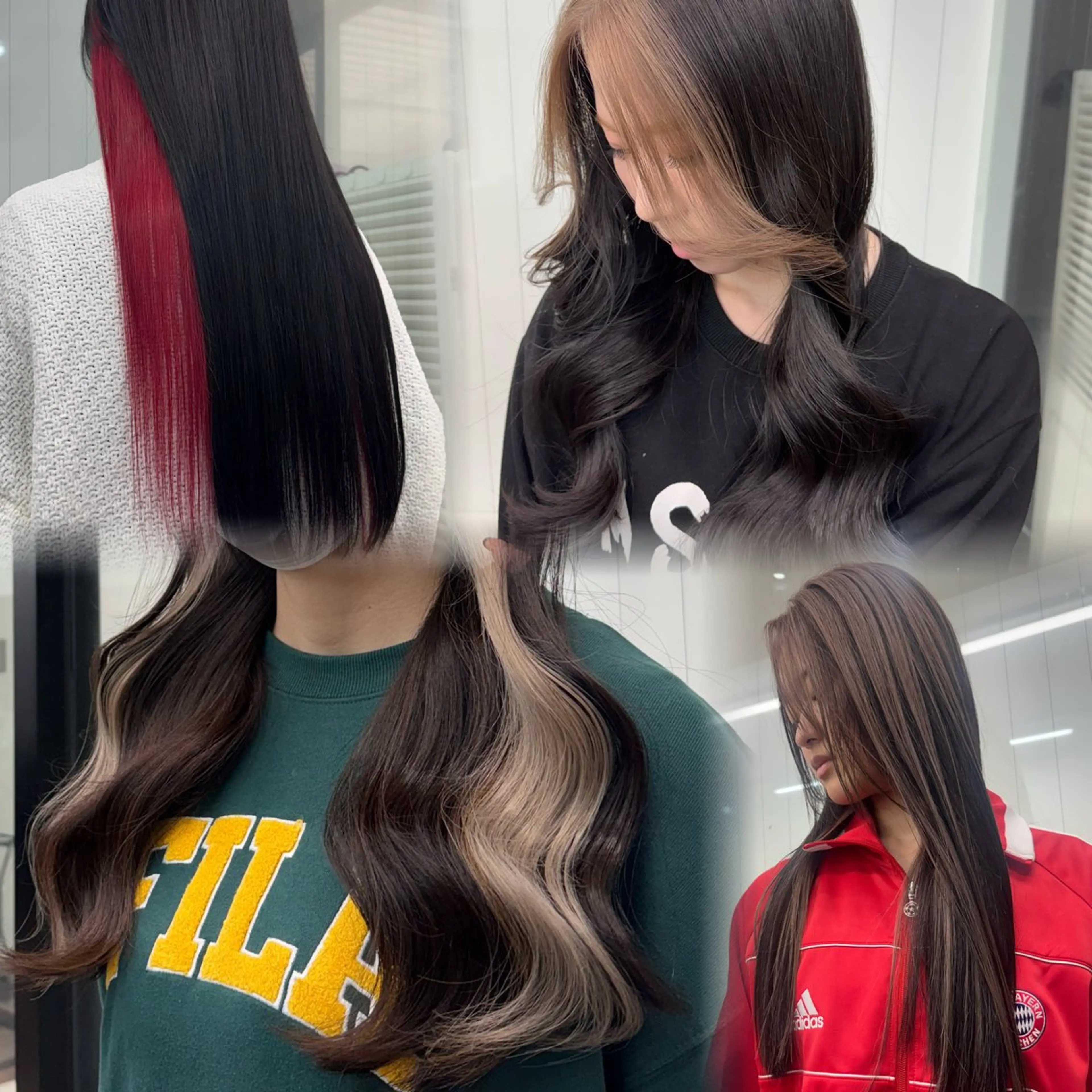 カラー アッシュ バレイヤージュ ミストバング ブリーチ ケアブリーチ ヘアカラー ⭐️COEUR/ 唯⭐️のヘアスタイル