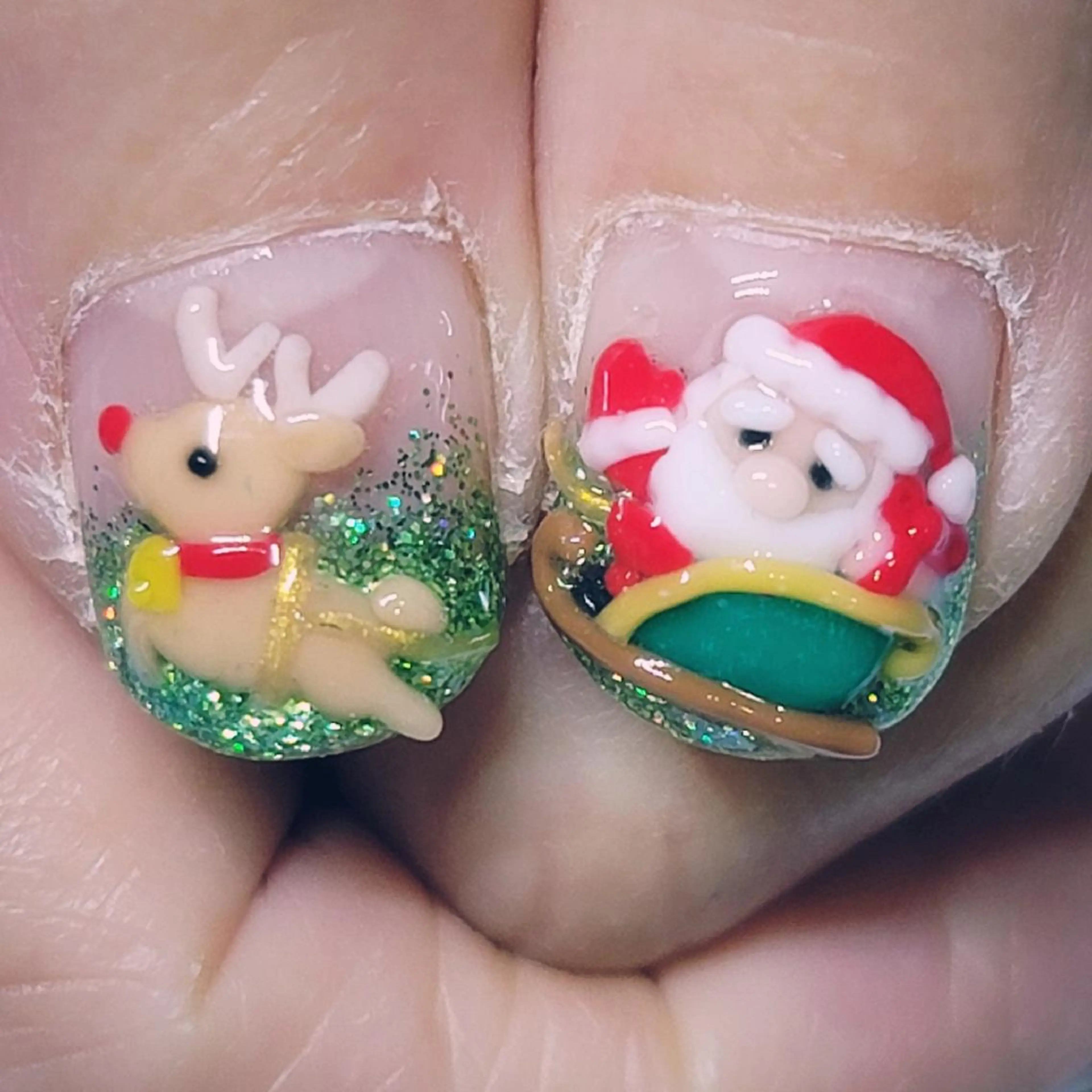 ネイル アートネイル 冬ネイル クリスマス ハンドネイル よしだ ひろきのネイルデザイン