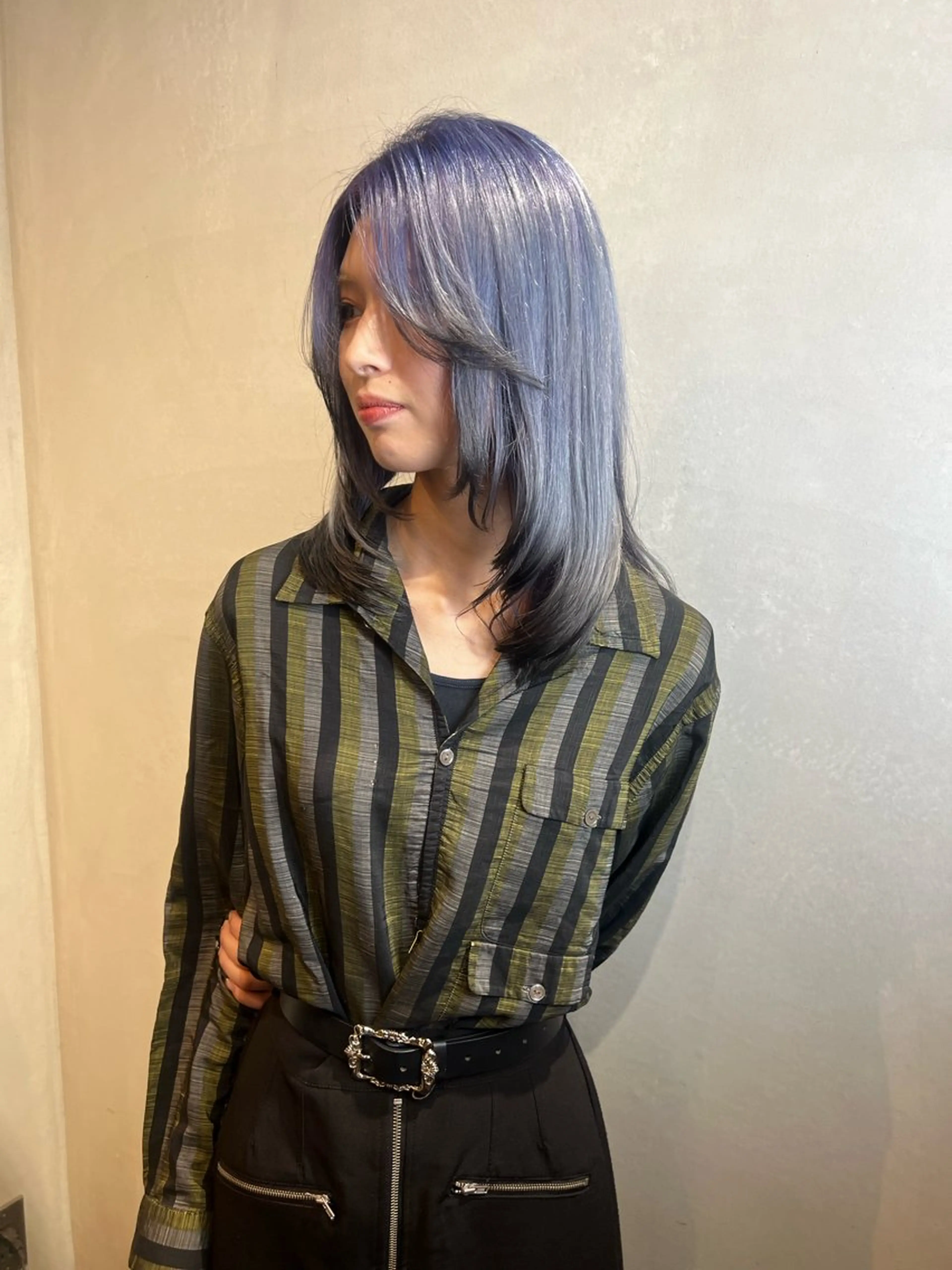 セミロング カラー ヘアカラー Aya/四条烏丸/ インナーカラーのヘアスタイル