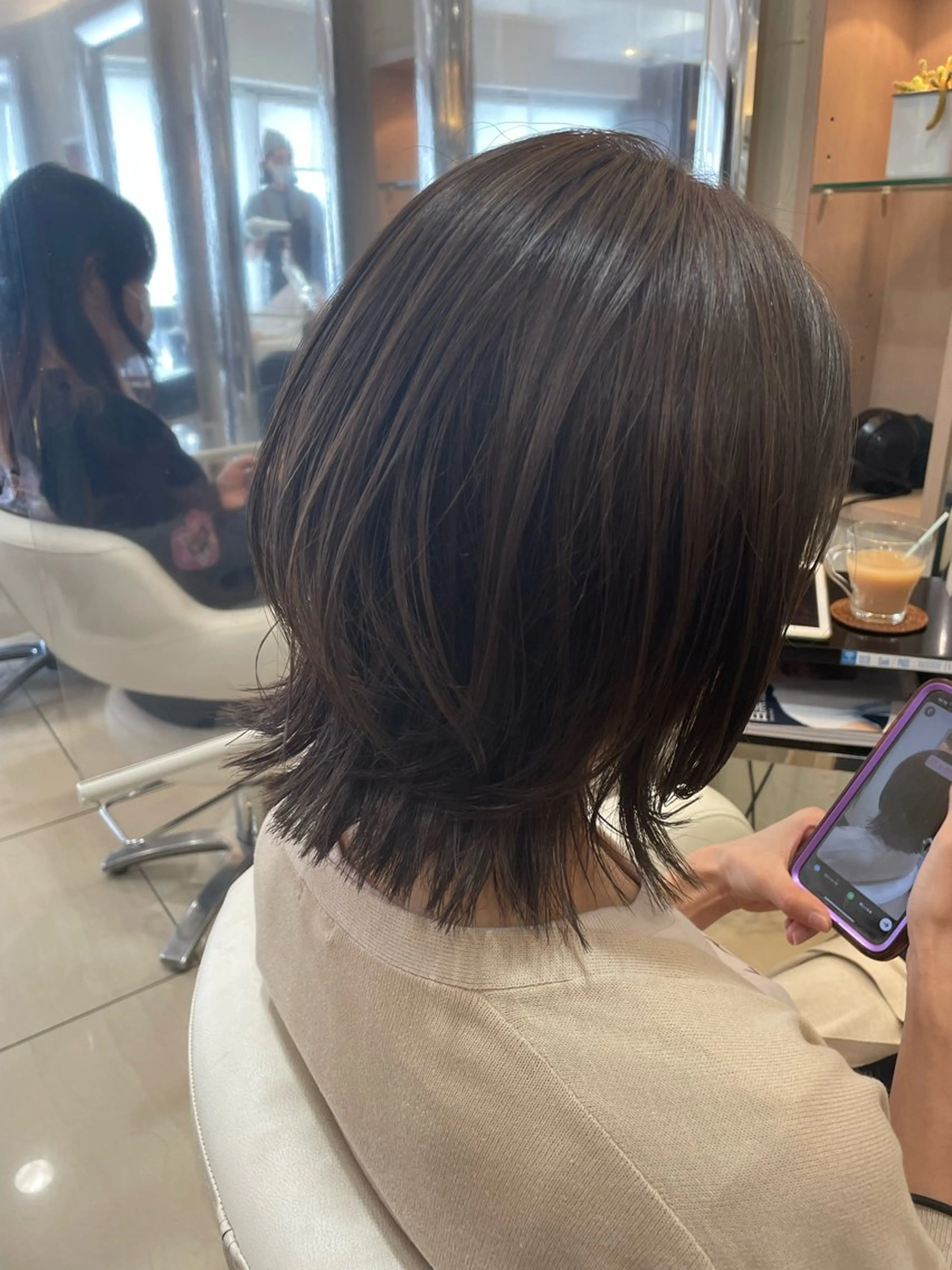 ミディアム カット トリートメント 髪質改善 LISAのヘアスタイル