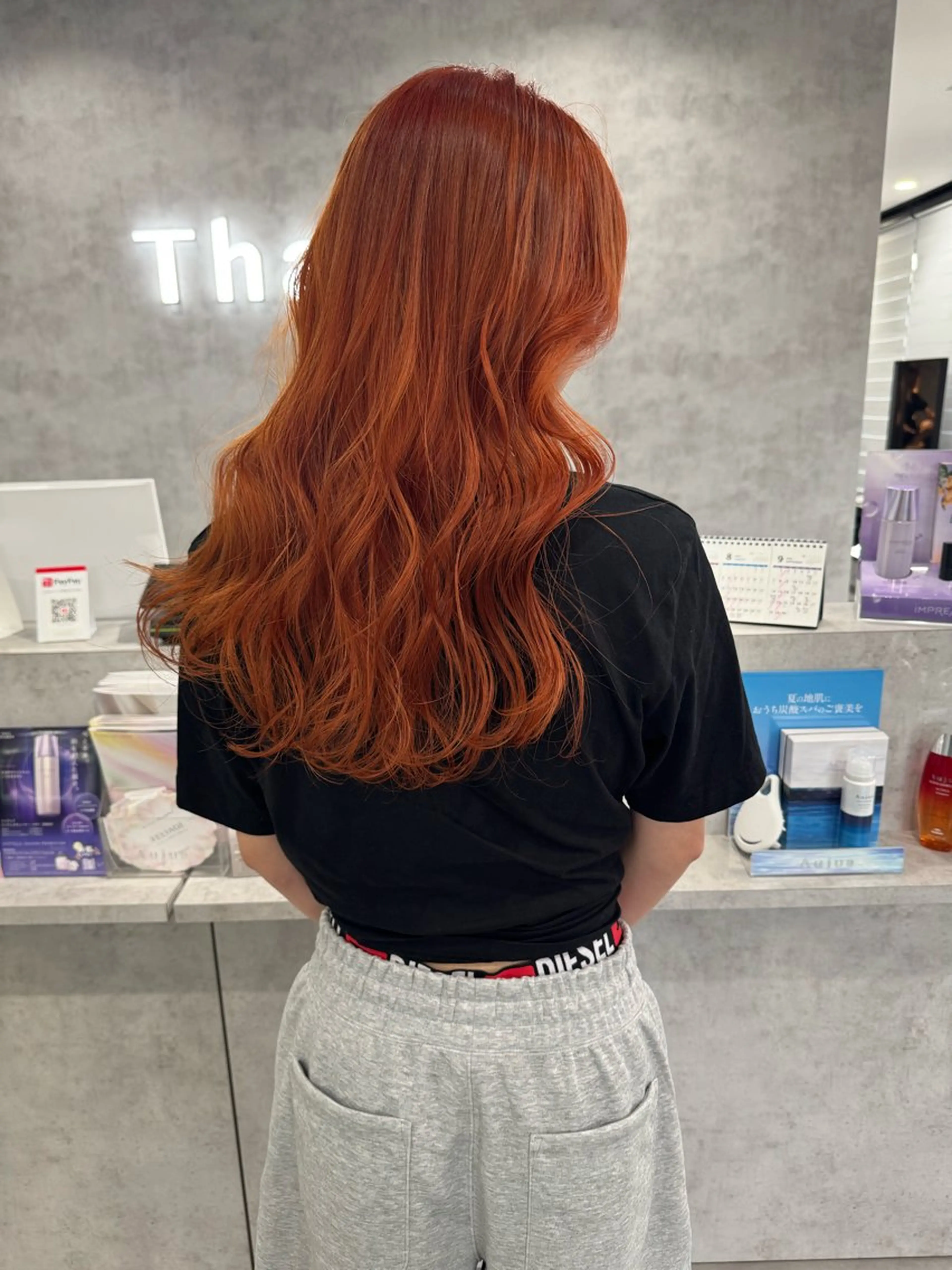 ロング カラー ブリーチ ANCHOR welina所属・ThairD 清家凪のヘアスタイル