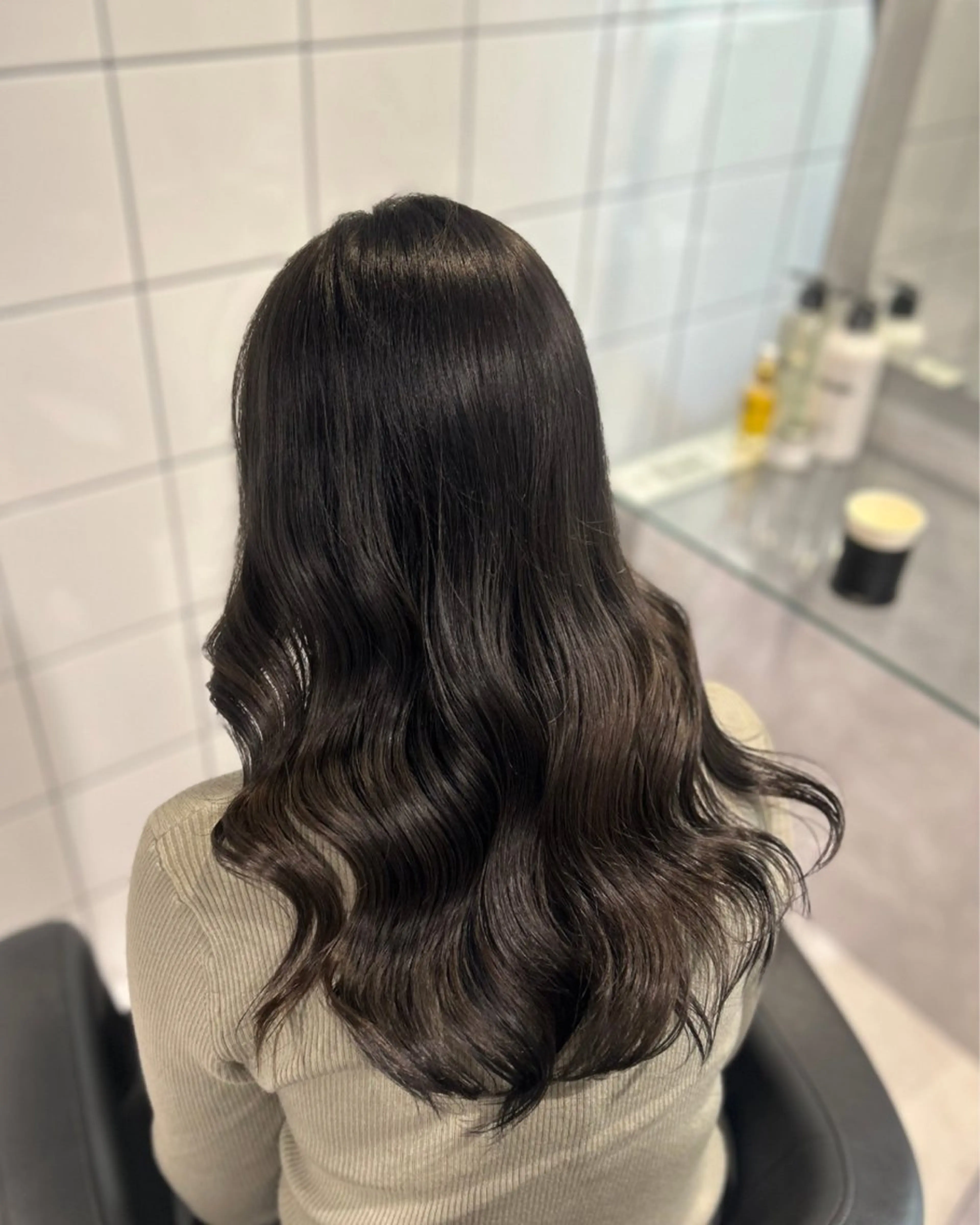 ロング カラー ヘアカラー トリートメント 表参道/透明感カラー /暗髪/ジュキヤのヘアスタイル