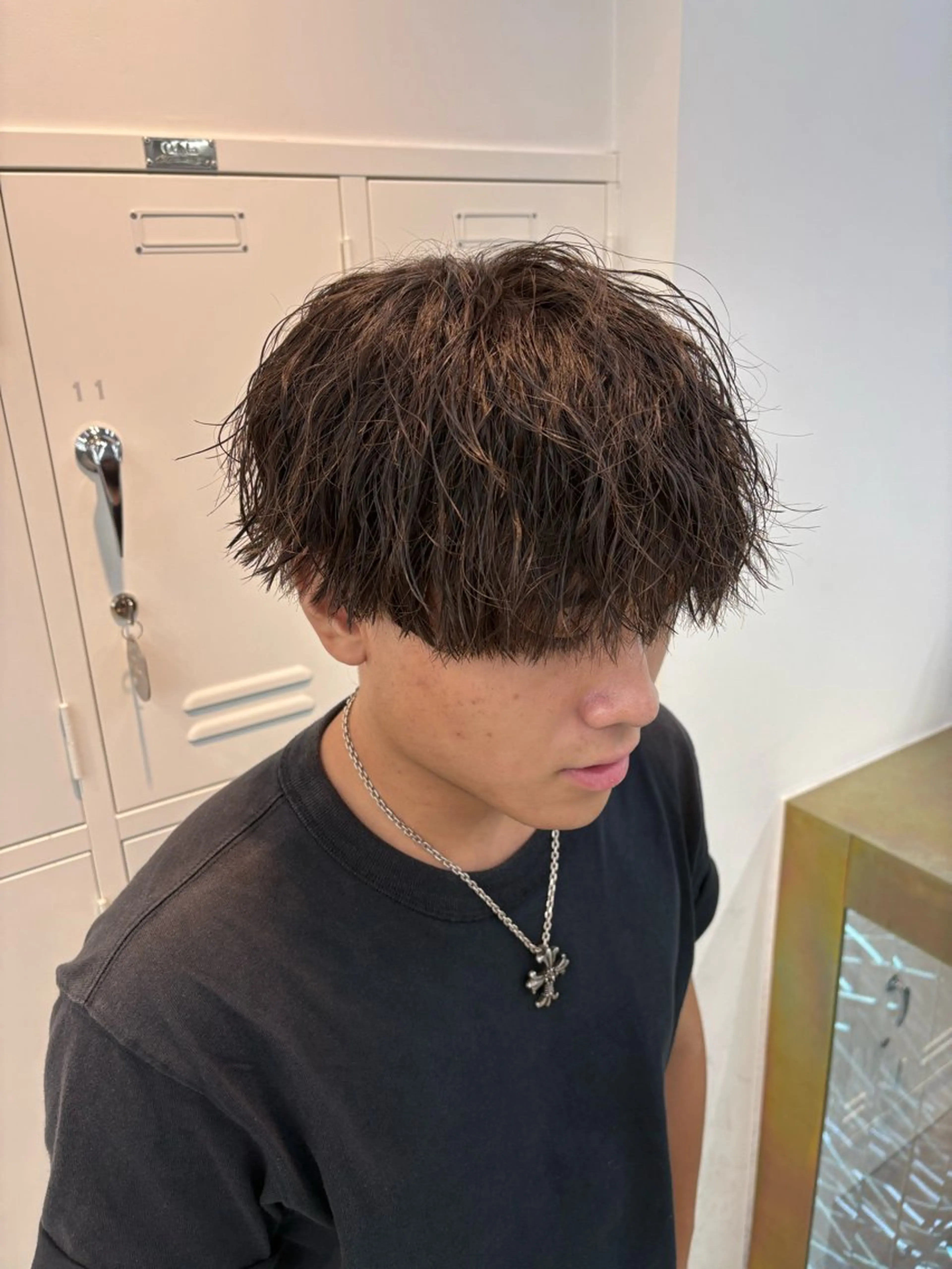 パーマ メンズ パーマ 🌀toa/波巻き✨ /メンズパーマ／栄のヘアスタイル