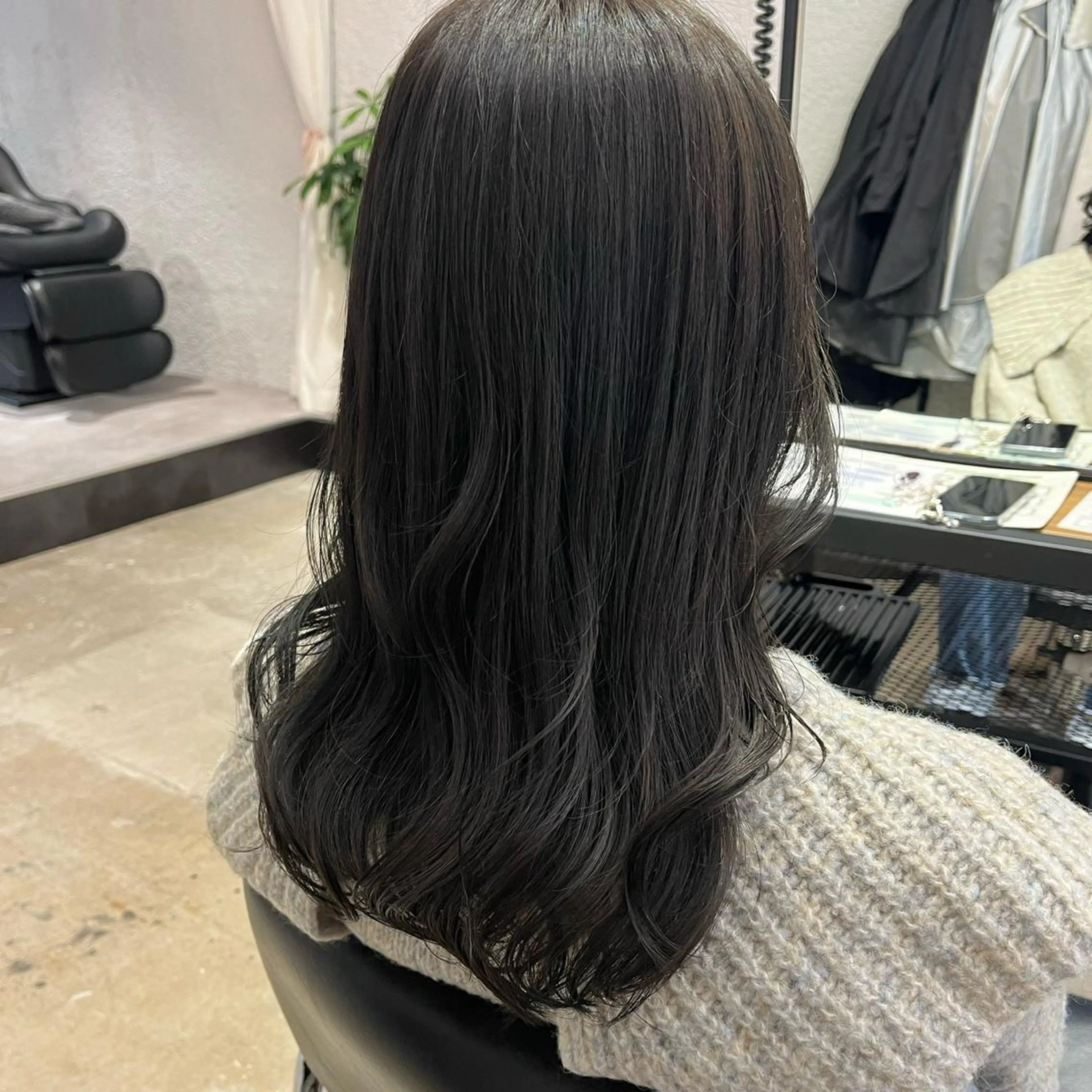 セミロング アッシュ ヘアカラー トリートメント baton  hair salon所属・✽透明感ｶﾗｰ ✽ 🍆那須ももこ🍑のヘアスタイル