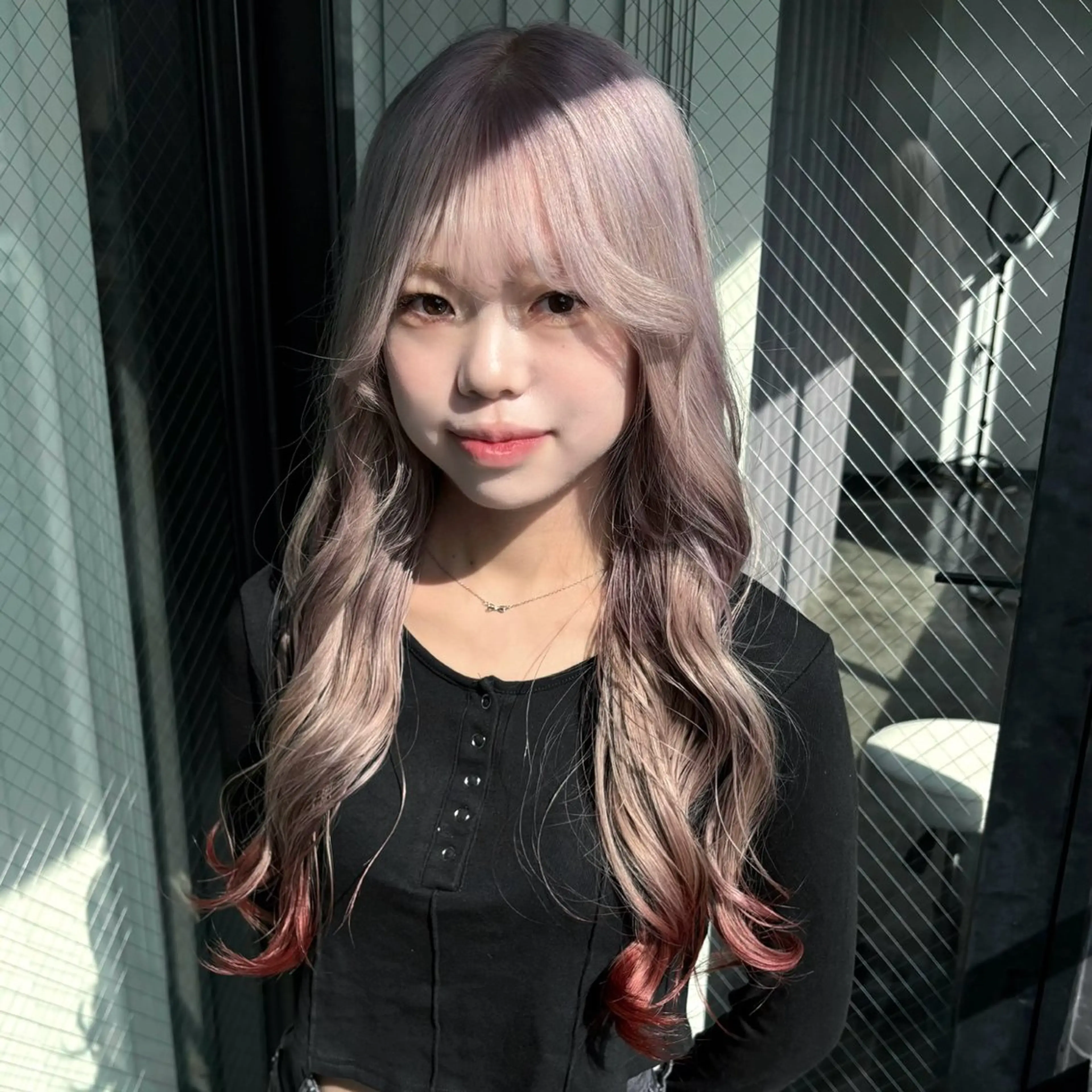 ロング カラー 💫miyu💫デザ インカラー/アレンジのヘアスタイル