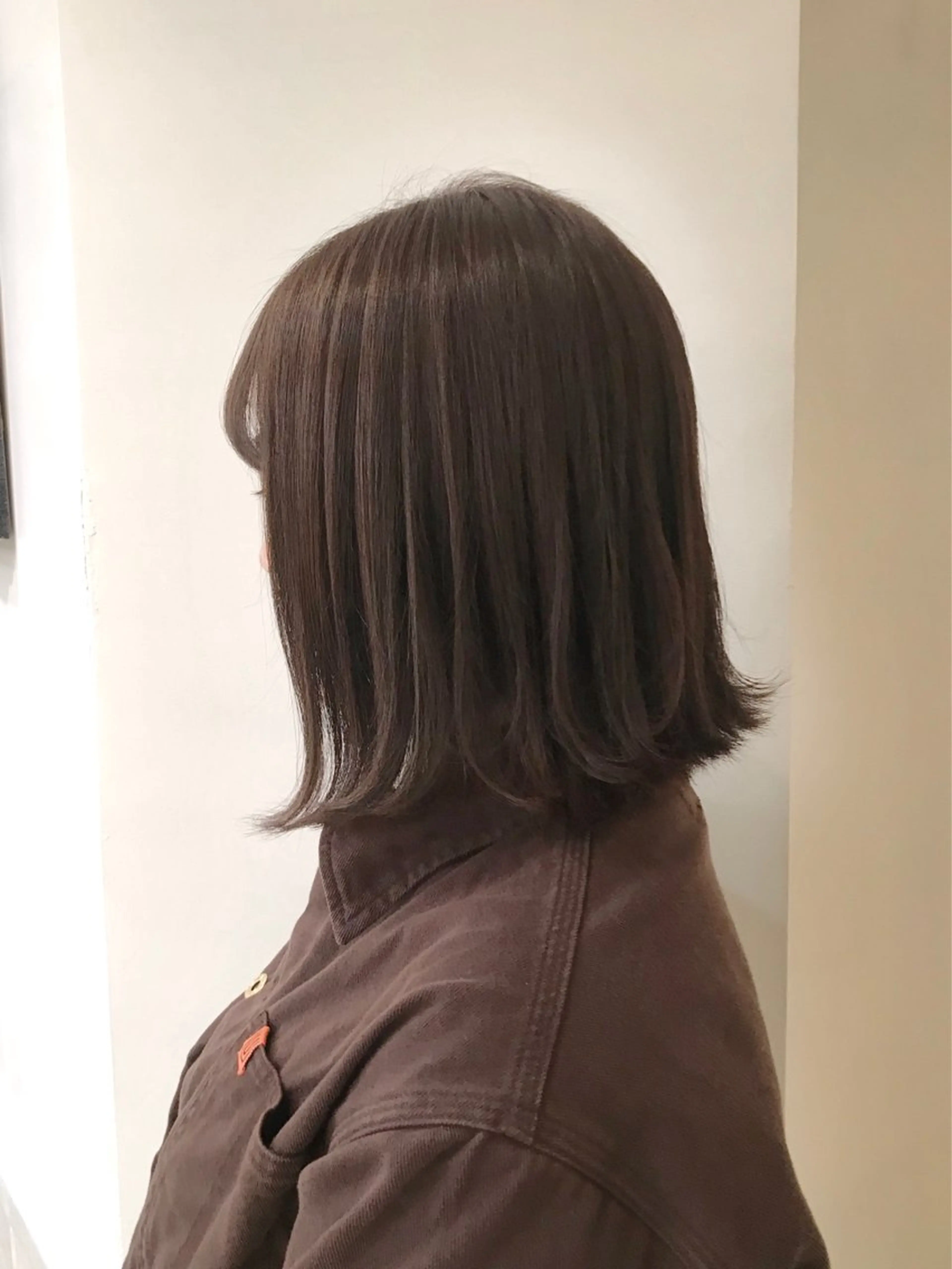 ショート カラー ヘアアレンジ 切りっぱなしボブ ボブ カット Lien所属・marika/透明感 カラー/レイヤーのヘアスタイル