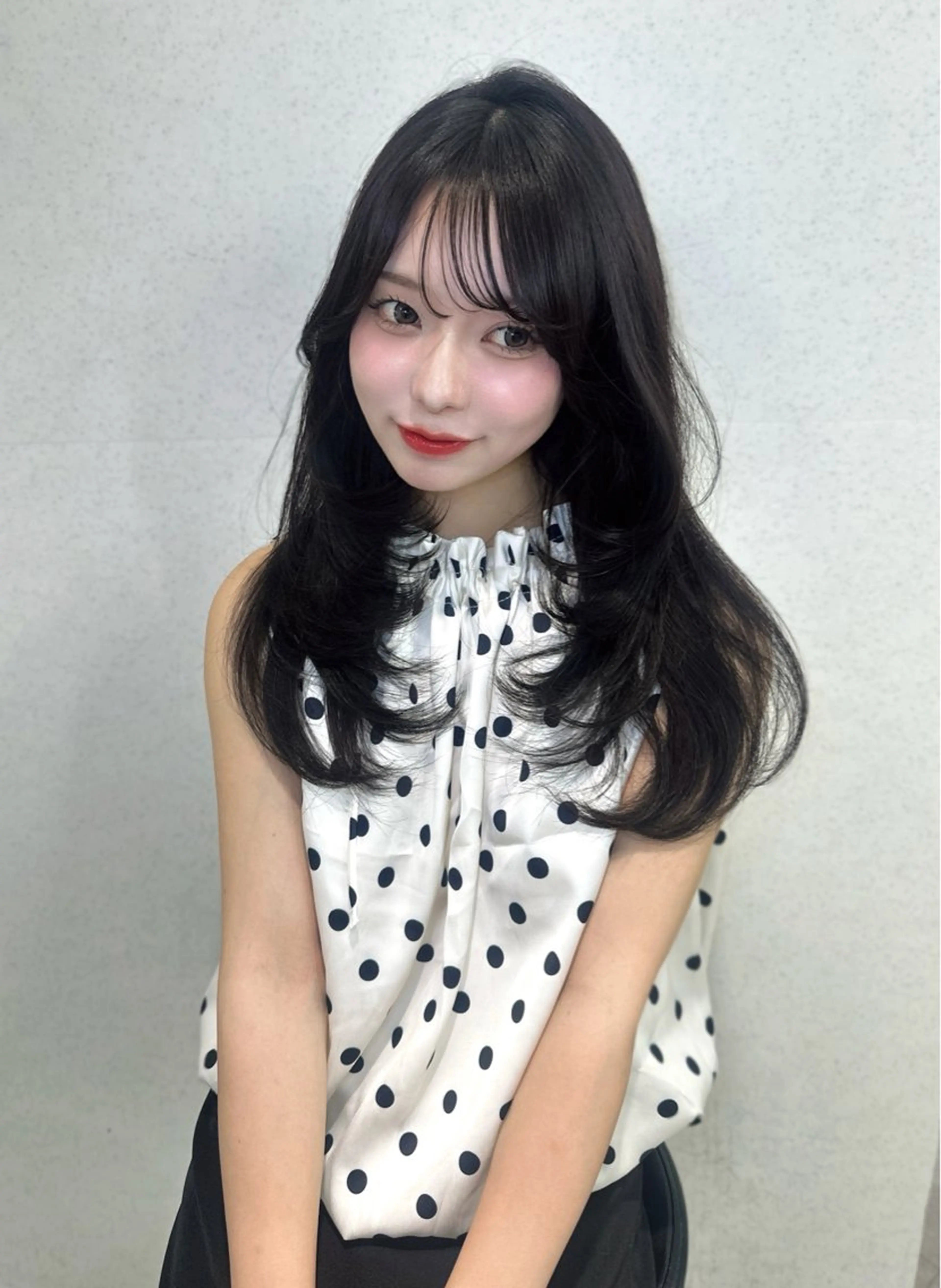 セミロング カラー カット ヘアカラー トリートメント 渋谷韓国ヘア🇰🇷 SAYAKA🩶ᩚのヘアスタイル