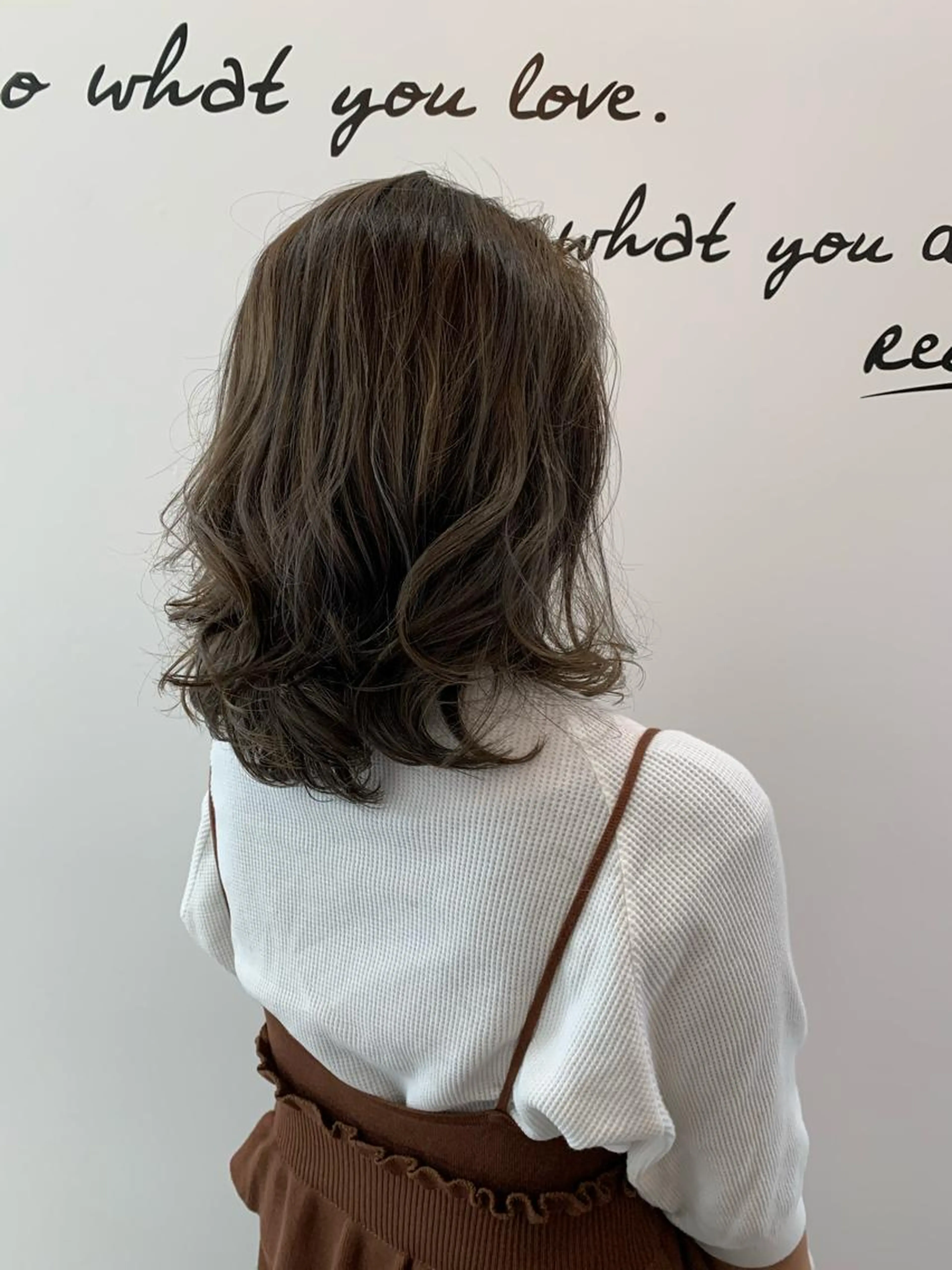 小顔カット+透明感カラー+似合わせパーマ+PLARMIAトリートメントの写真