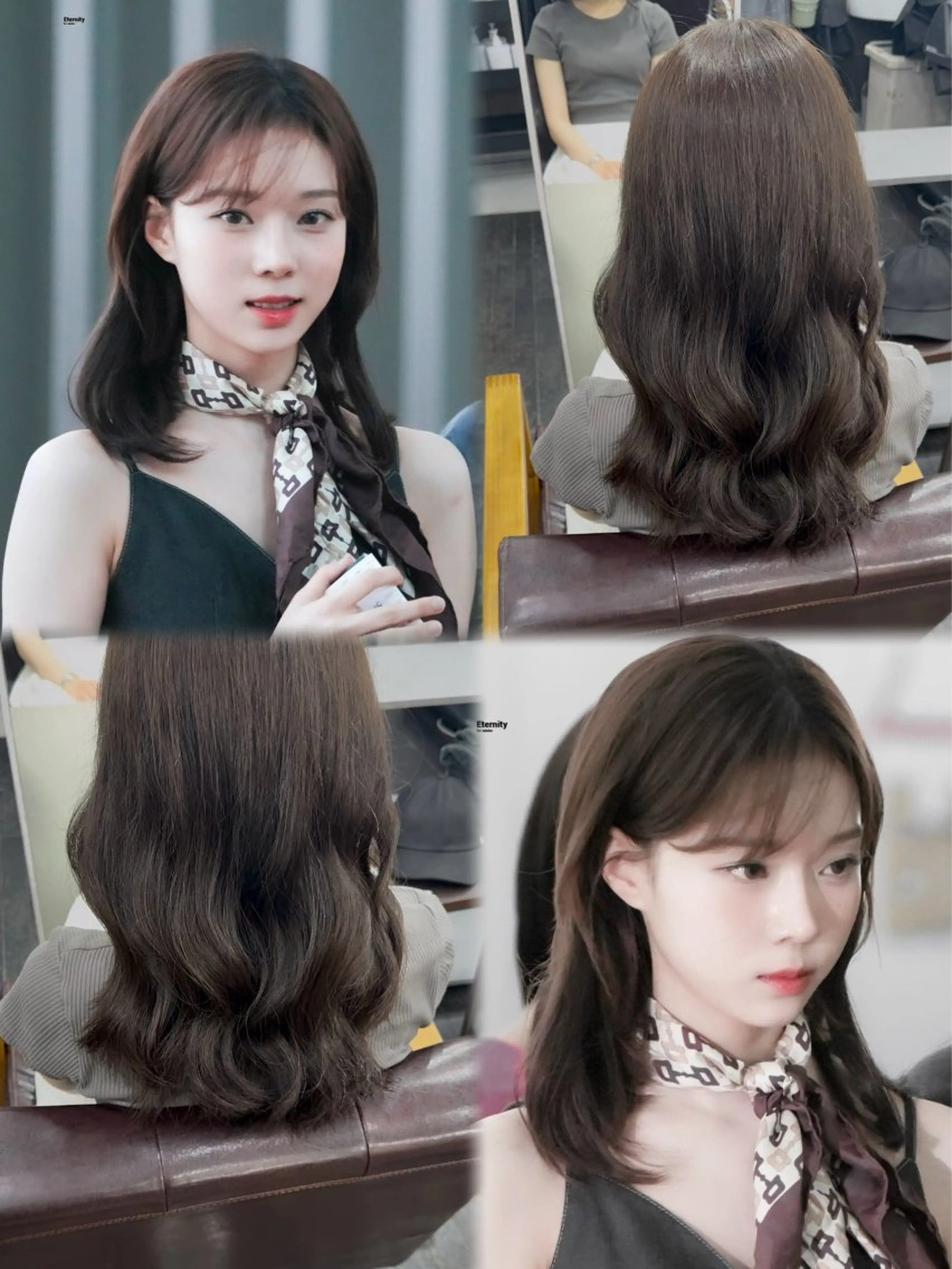 セミロング カラー ブラウンカラー 【ili心斎橋】 🐰清水 梨央🤍のヘアスタイル