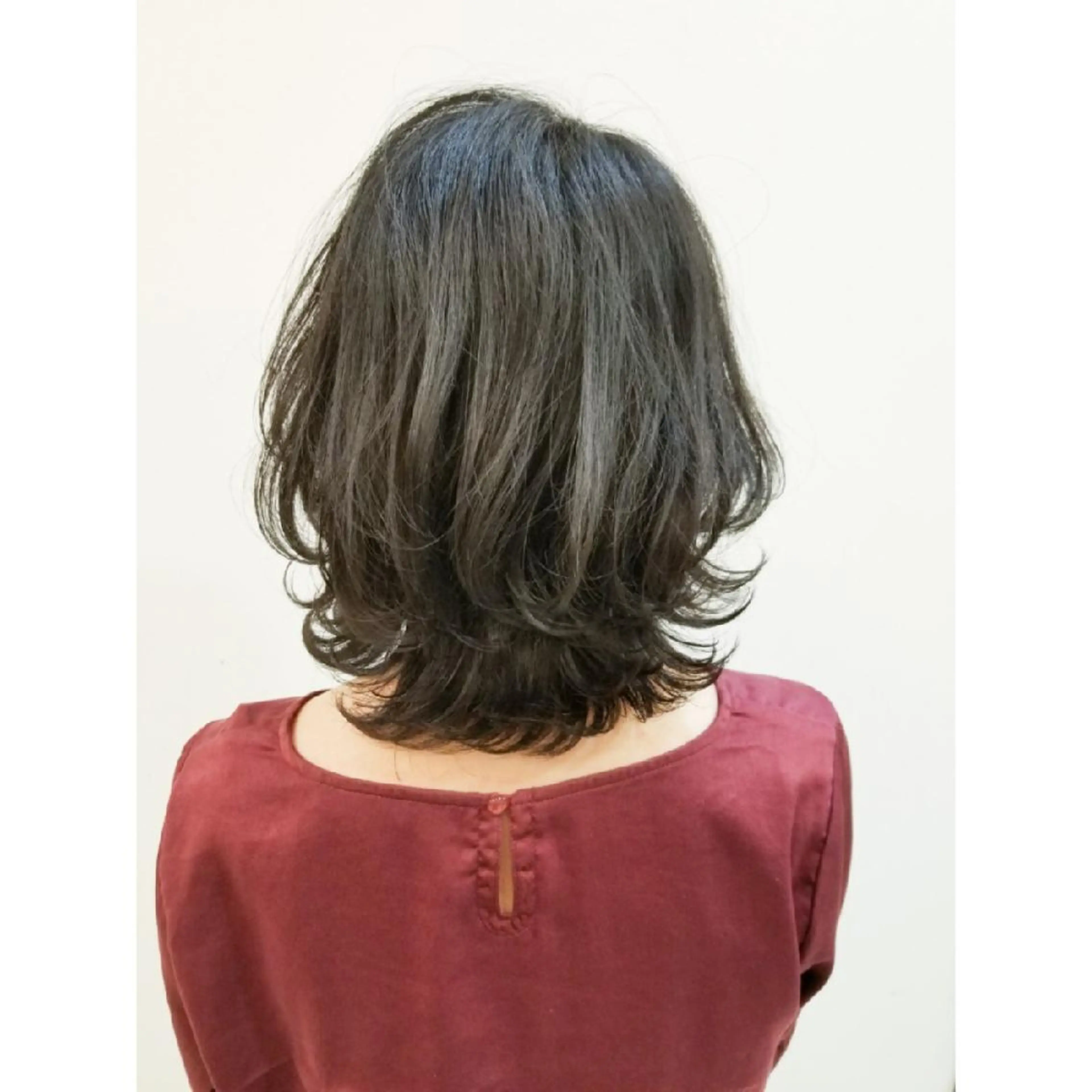 ミディアム パーマ ブリーチ、デザイン  カラー福士直矢のヘアスタイル