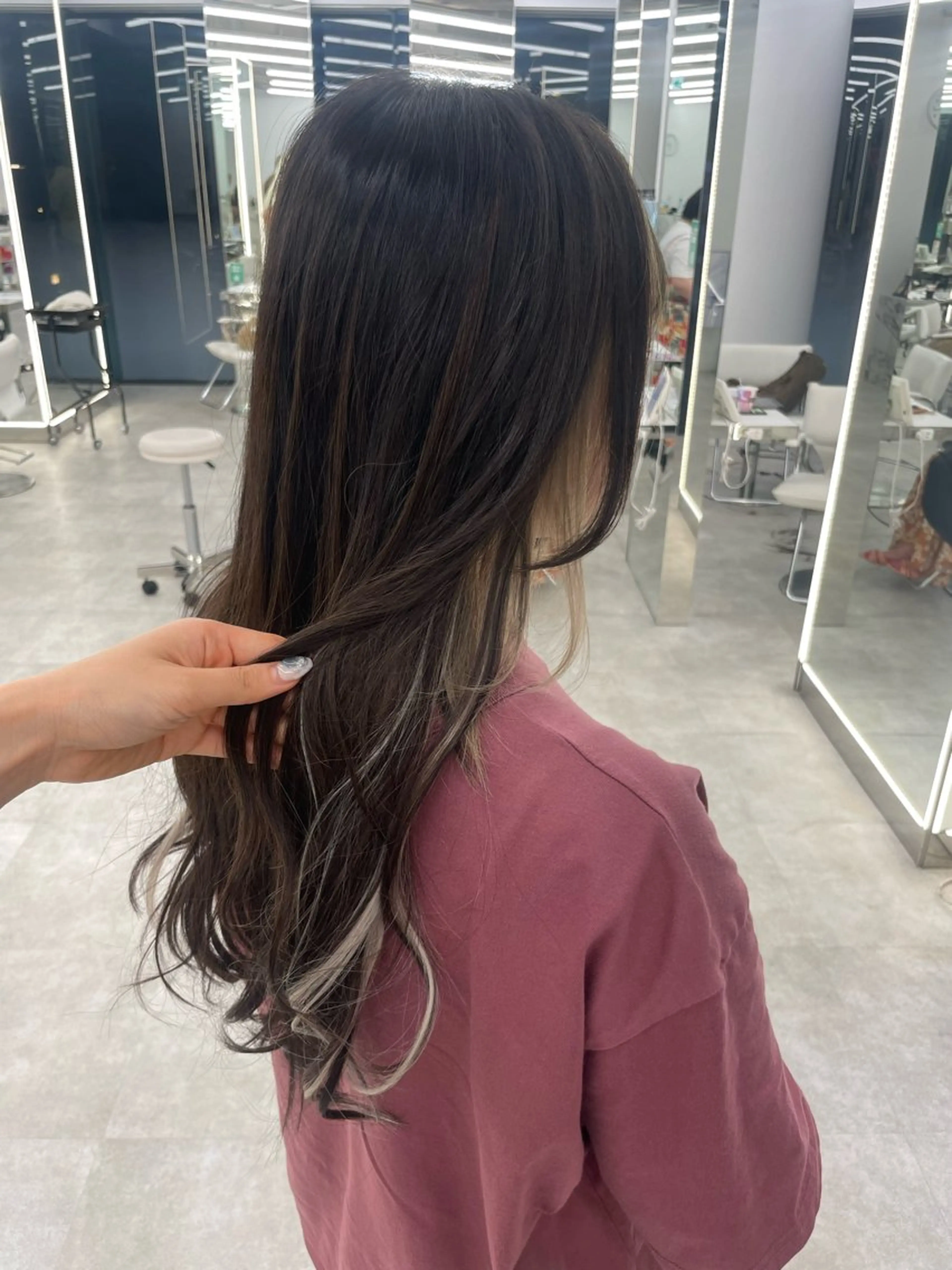 ロング ヘアアレンジ ミストバング エクステ 【Sweep】おじま のぞみのヘアスタイル