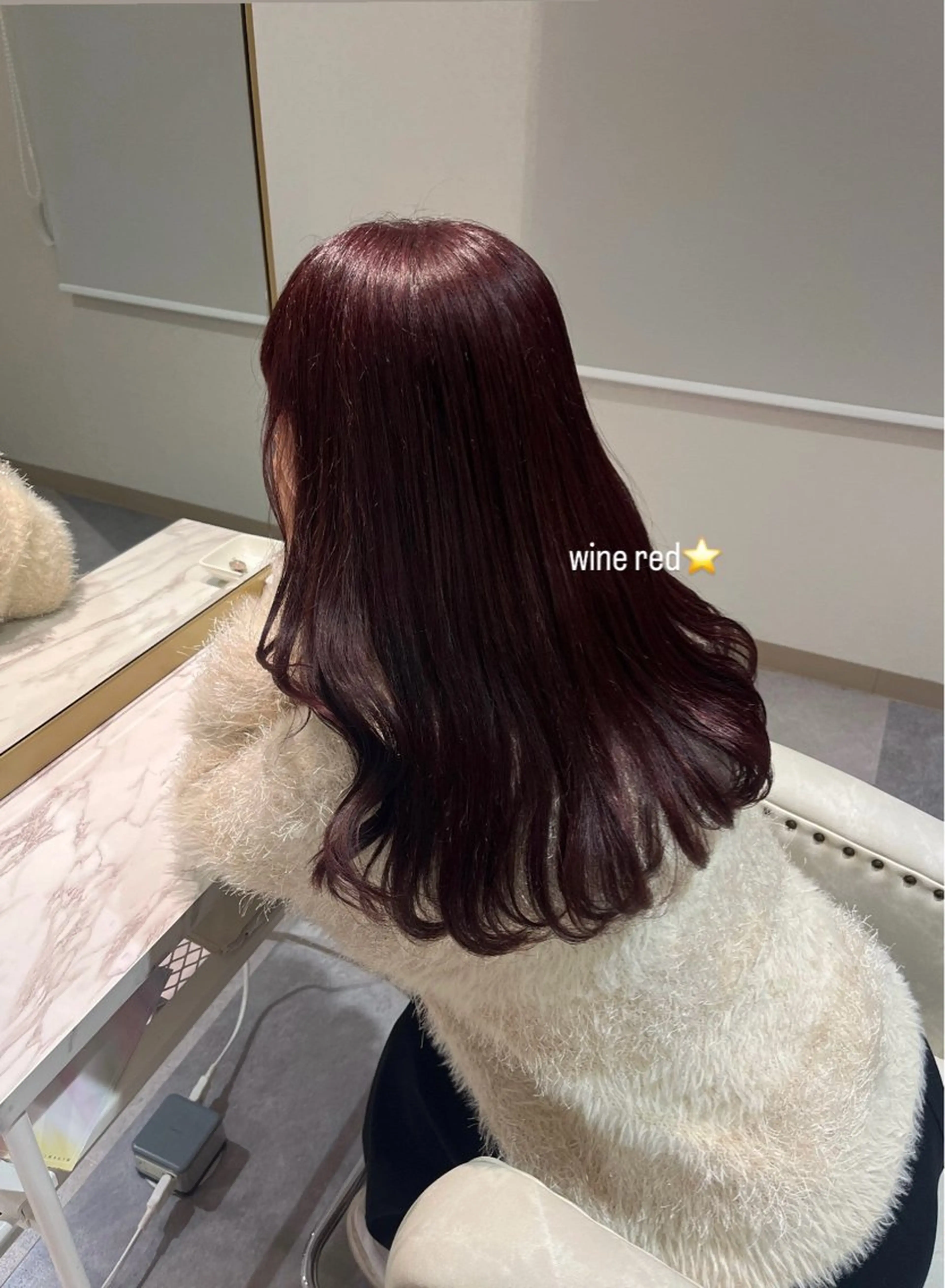 カラー レッドカラー hair design emii.所属・河野 未空のヘアスタイル