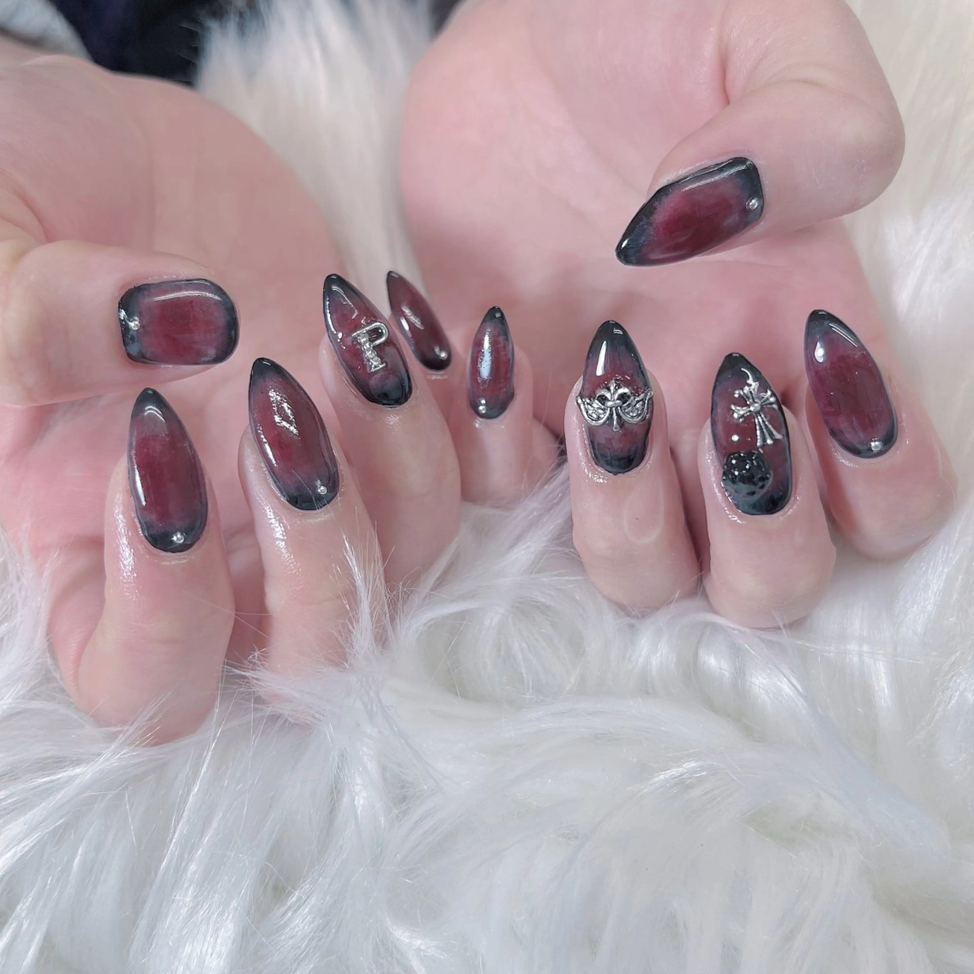 ネイル ハンドネイル Maya 🧊🫧‪のネイルデザイン