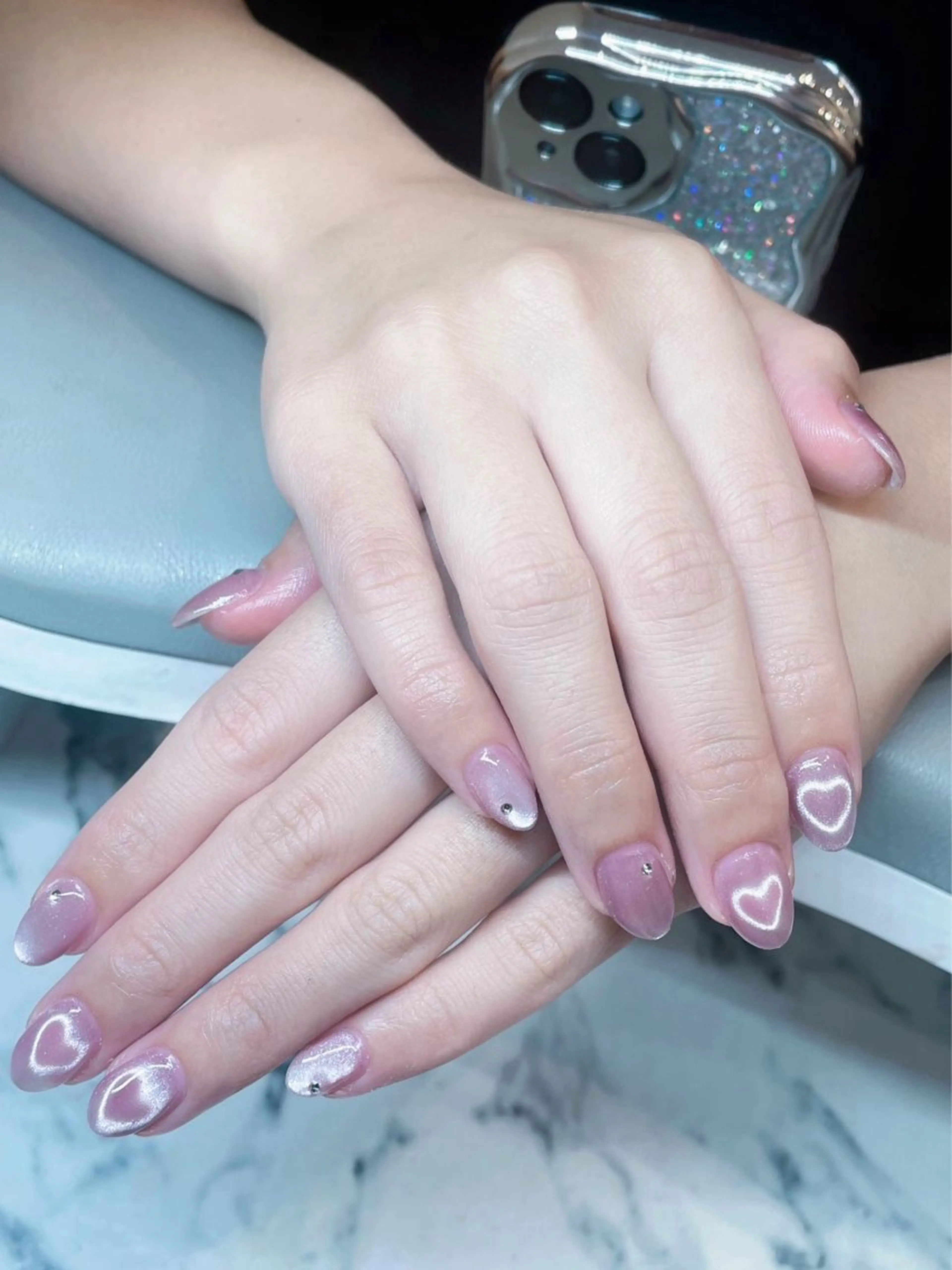 ネイル チークネイル 長さ出し フットネイル フレンチネイル ジェルネイル ハンドネイル Enny lovelyのネイルデザイン