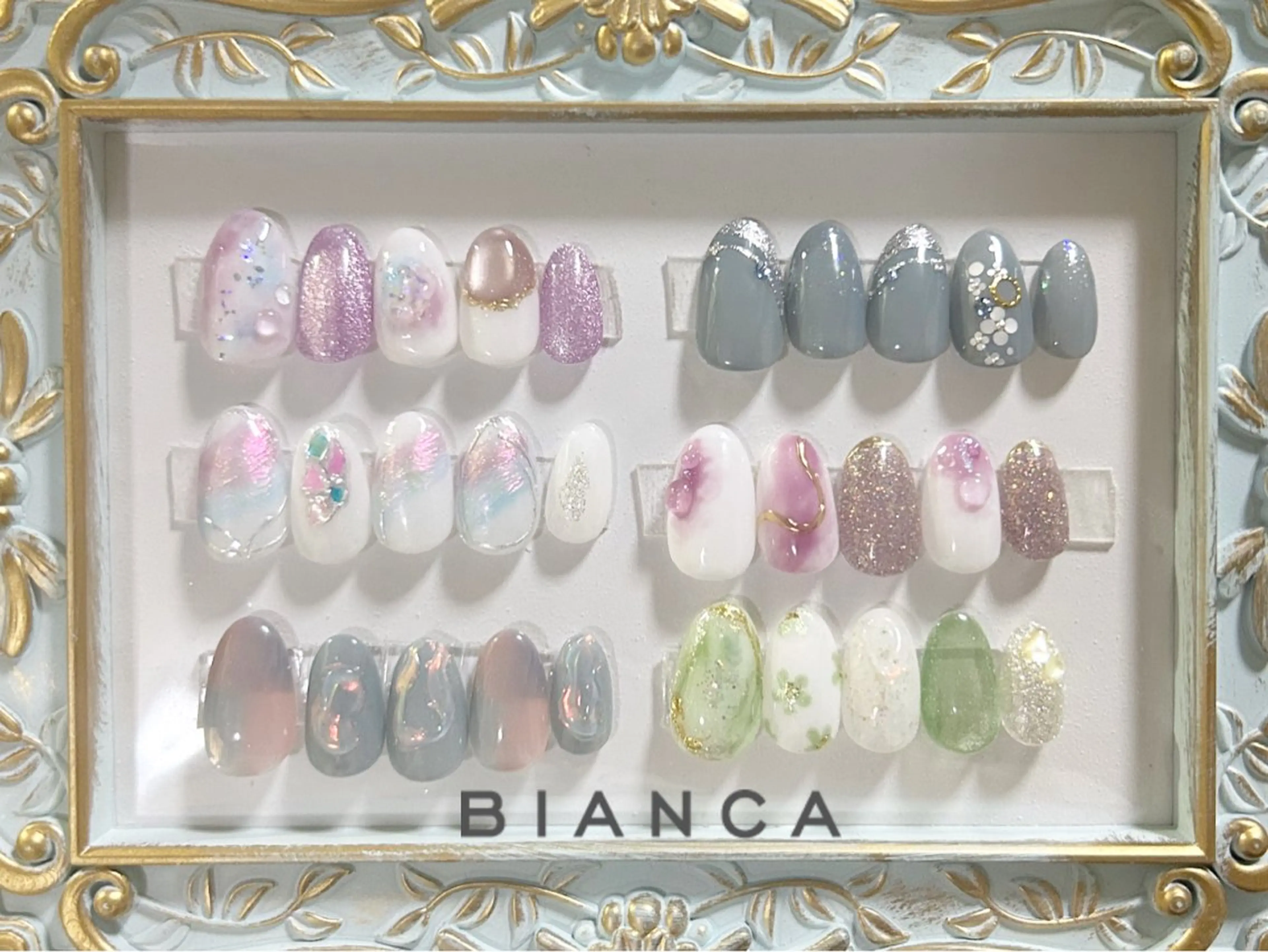 ネイル ぷっくりネイル Bianca栄店 みさとのネイルデザイン