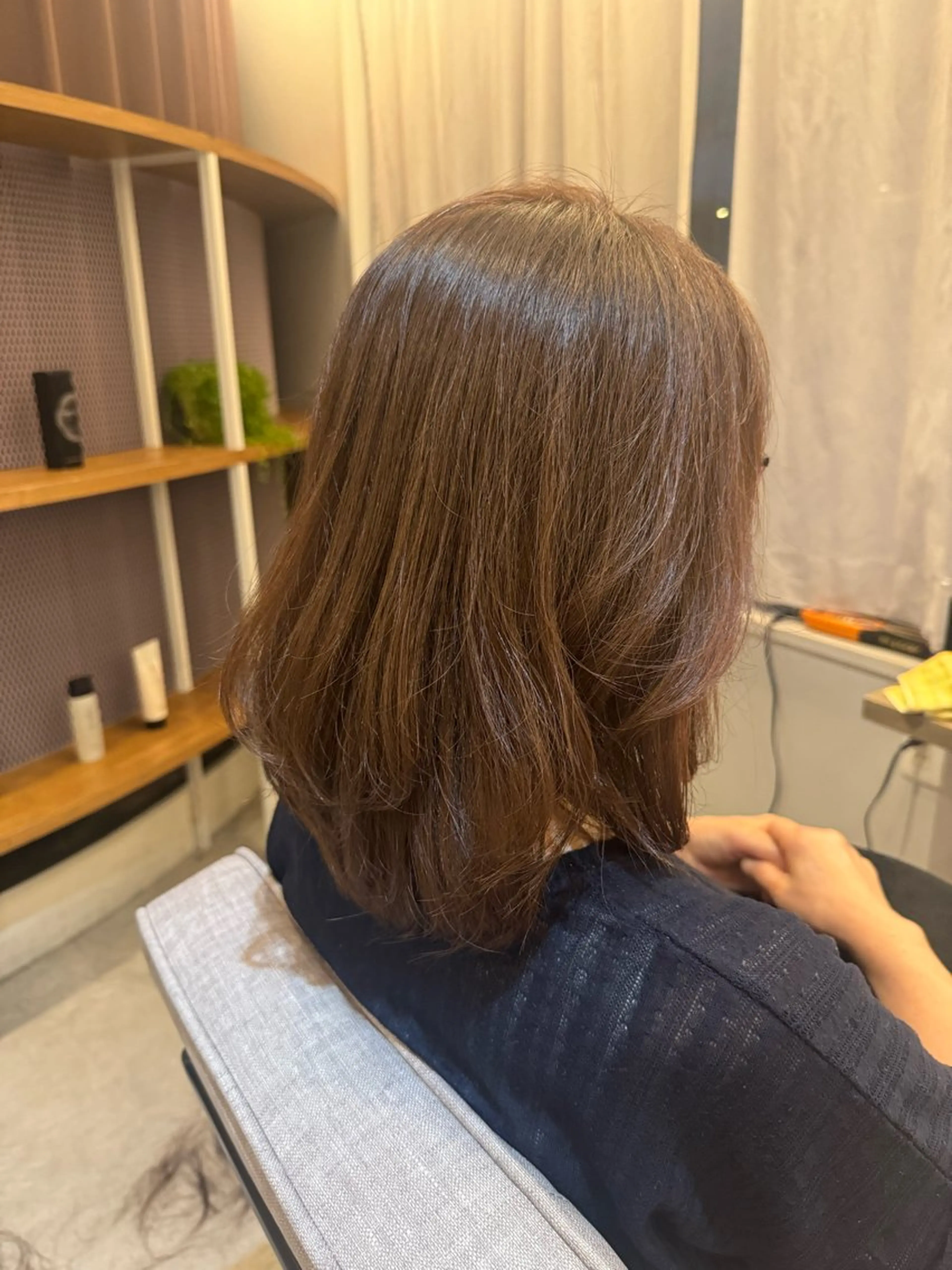 ミディアム カラー 髪質改善✨️透明感カ ラー✧*。山下さいみのヘアスタイル