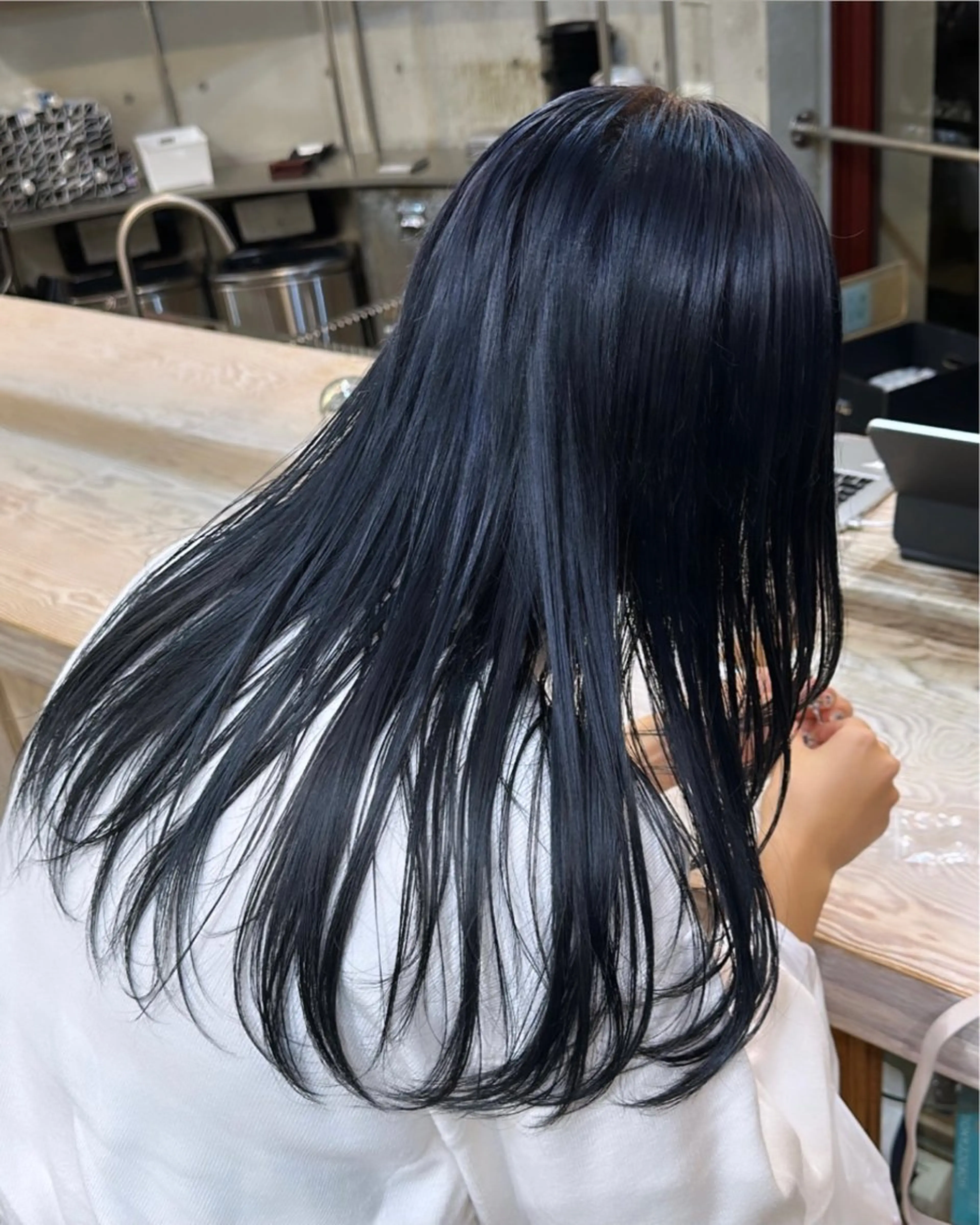 メンテナンスカット+透明感カラー+3step内部補修トリートメントの写真