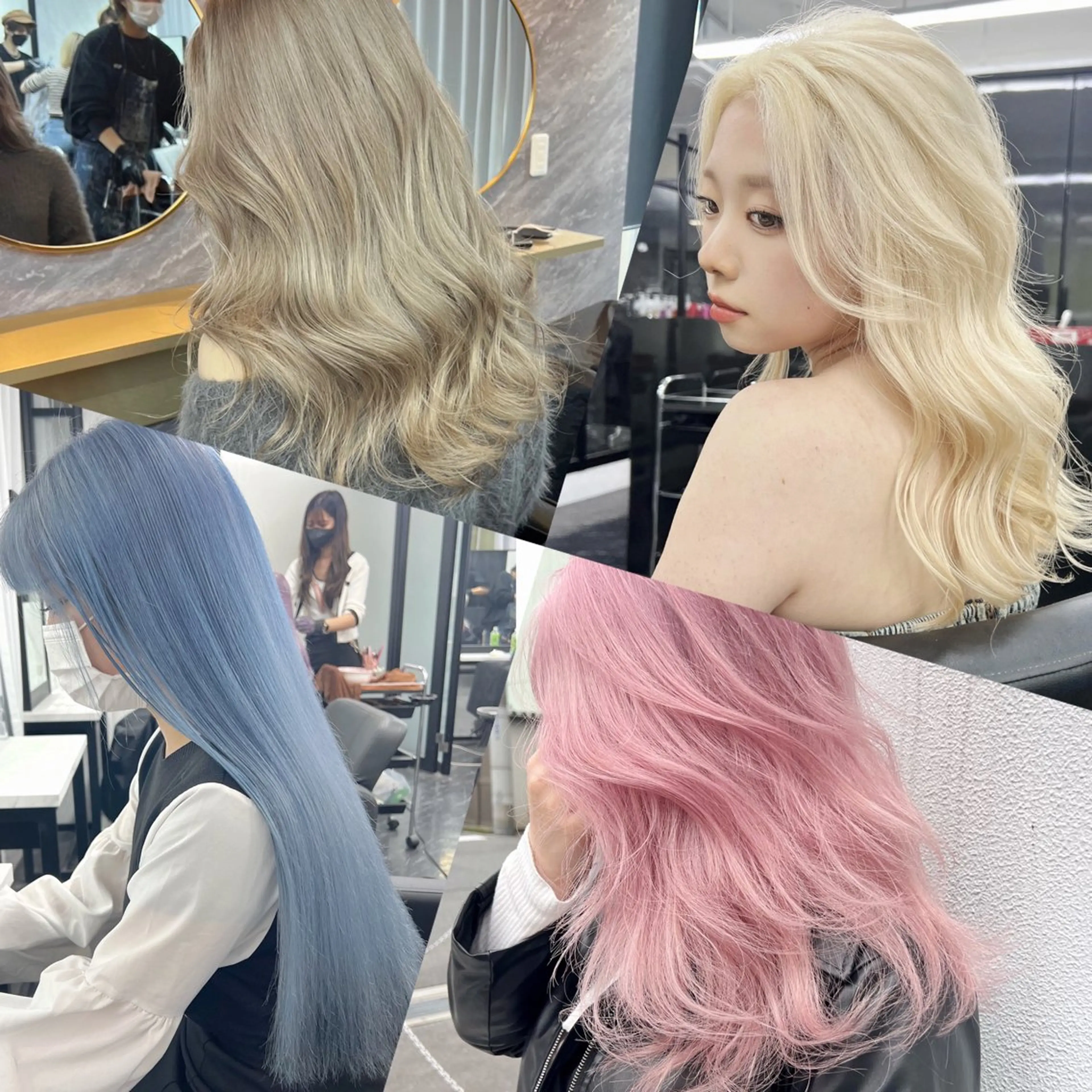 ロング カラー シールエクステ ハイトーンカラー エクステ ヘアカラー エクステ シールエクステ特化 ハイトーン、NANAのヘアスタイル