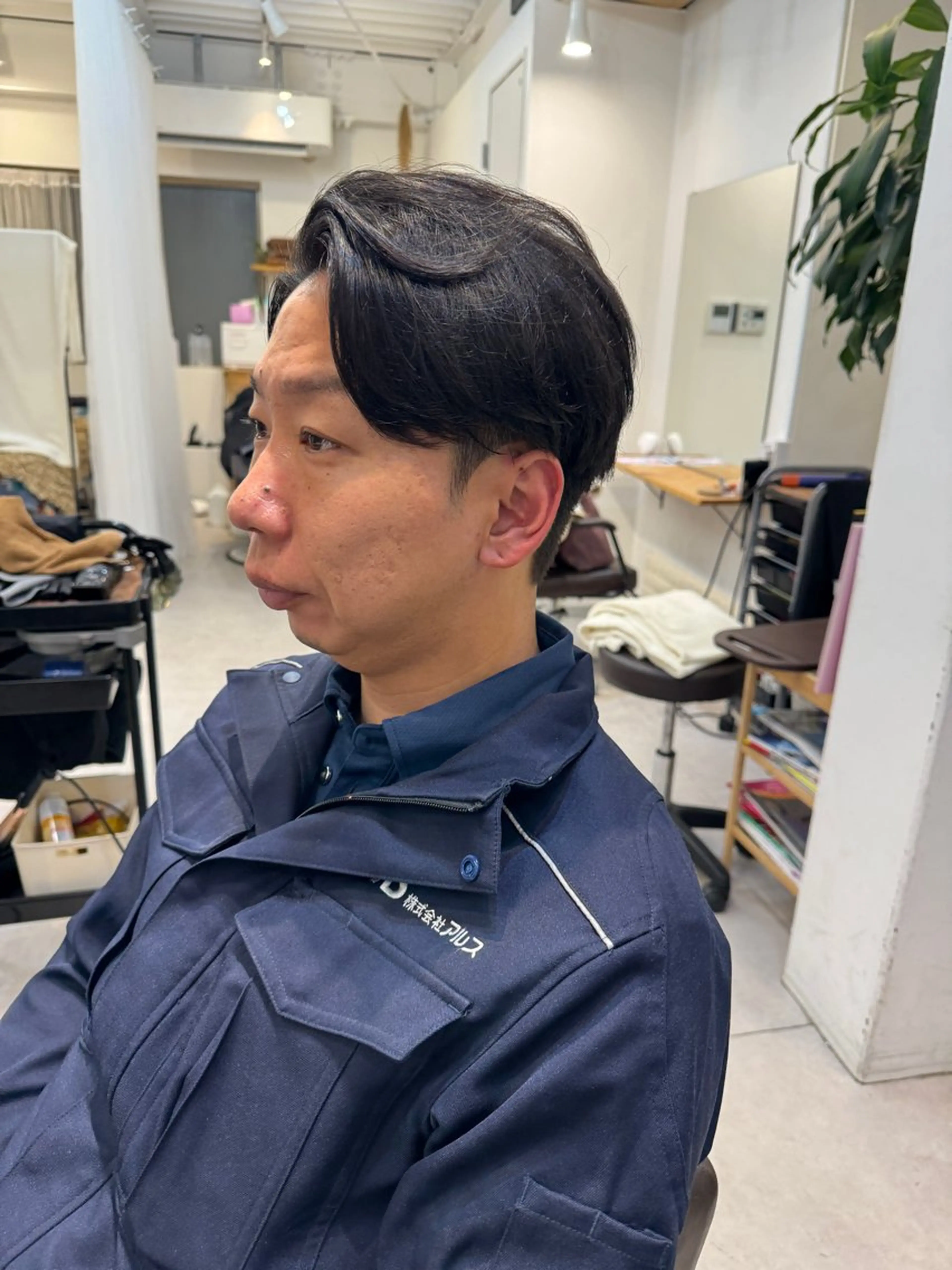 ミディアム メンズ センターパート カット Dxxxx III所属・女性目線の大人 メンズ*Ayakaのヘアスタイル