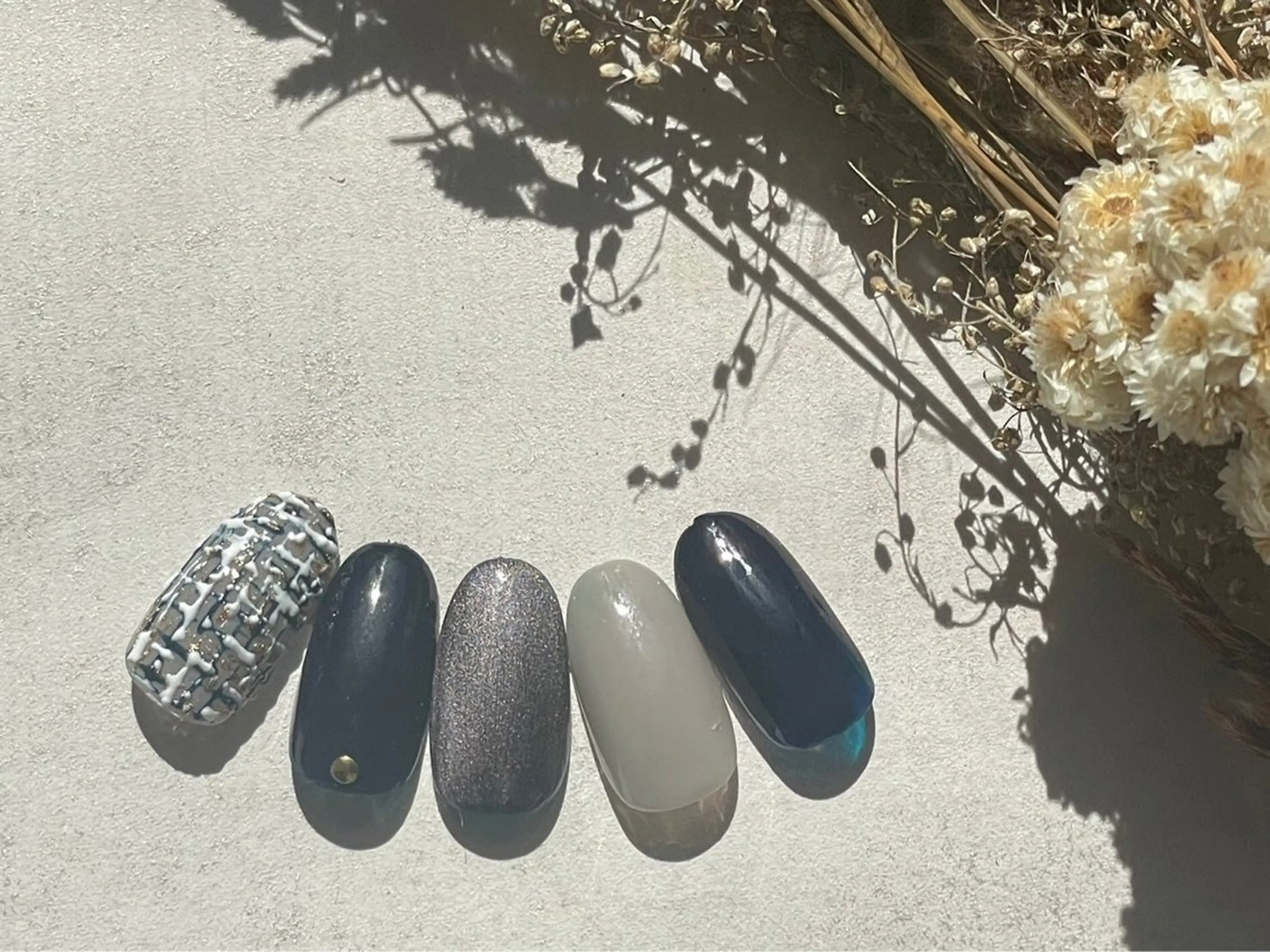 ネイル オーロラネイル フットネイル フレンチネイル ジェルネイル 韓国ネイル ハンドネイル kiki nail 二子玉川のネイルデザイン