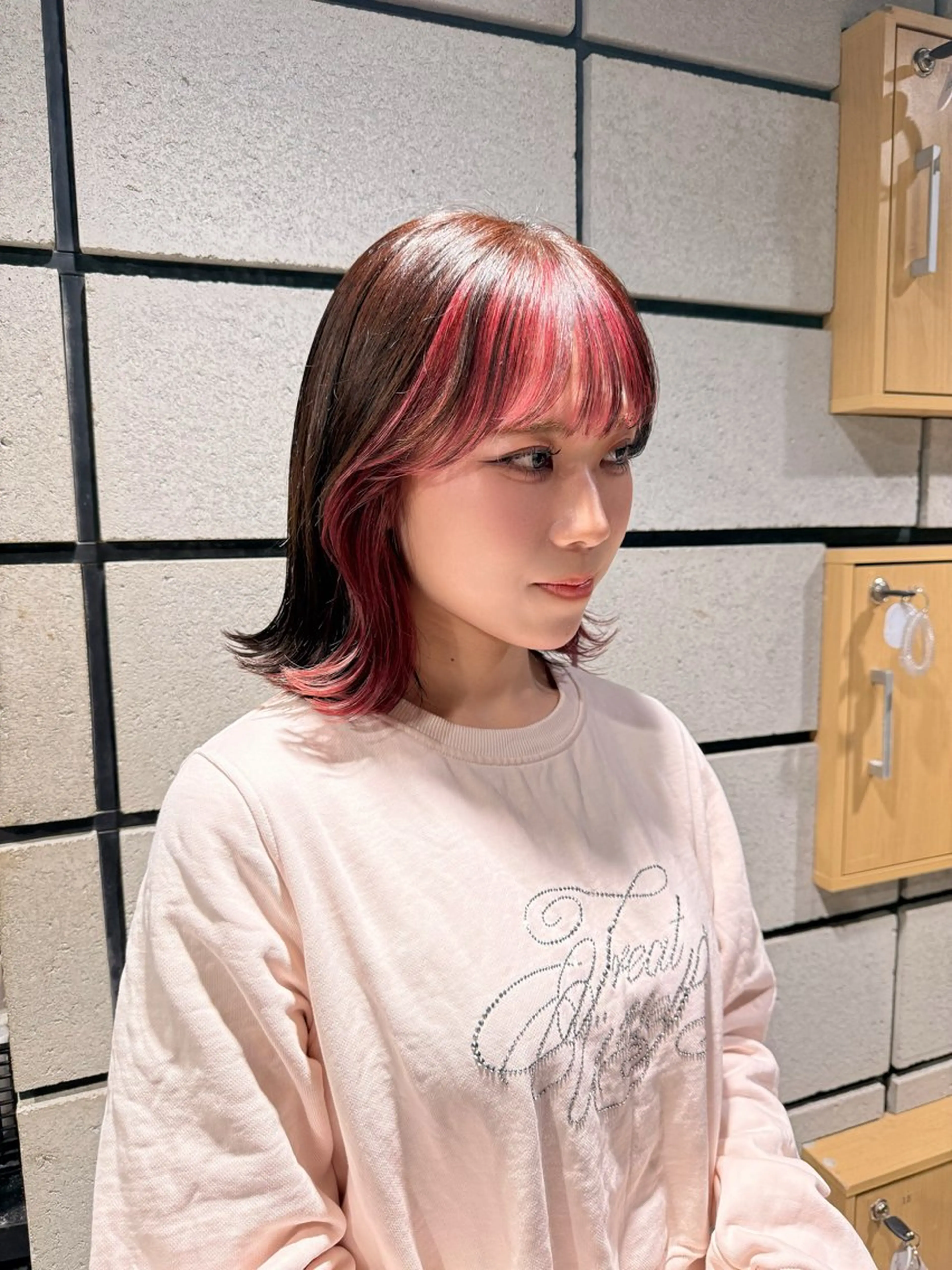 ショート カラー ヘアカラー トリートメント NANAMI🩵 大人可愛い韓国ヘアのヘアスタイル