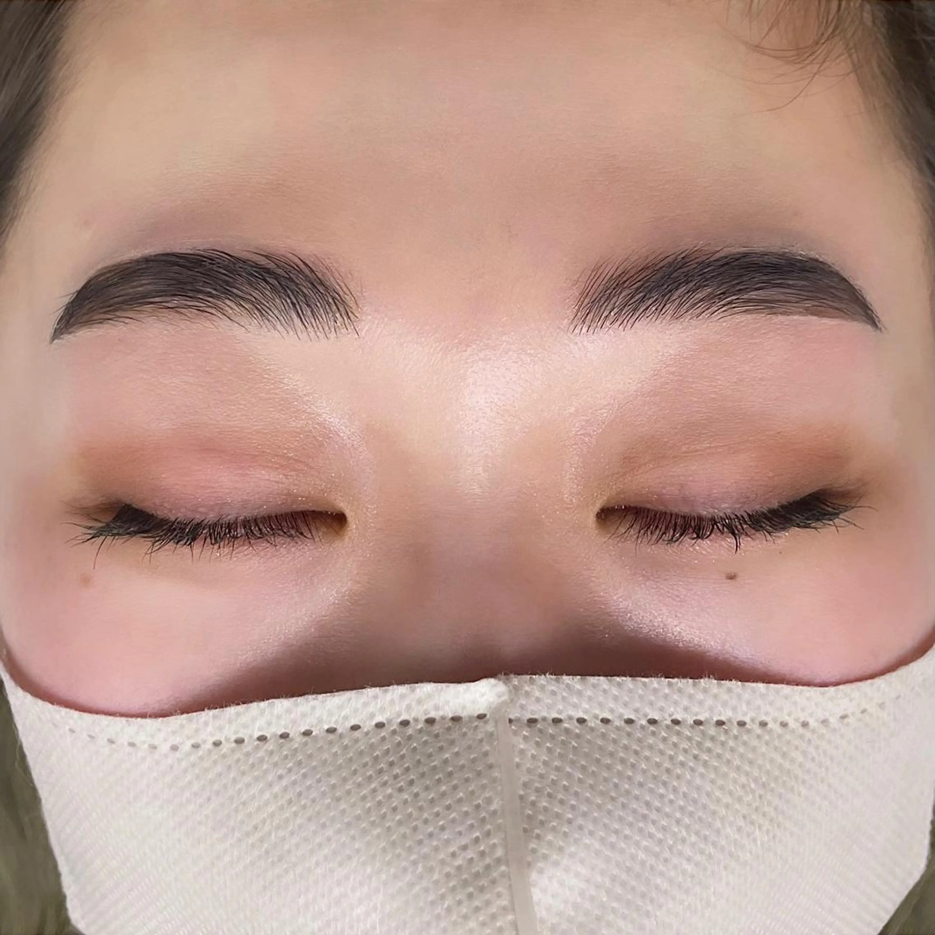 アイブロウ 韓国風 束感まつ毛 🦋sanacoのマツエク・マツパデザイン