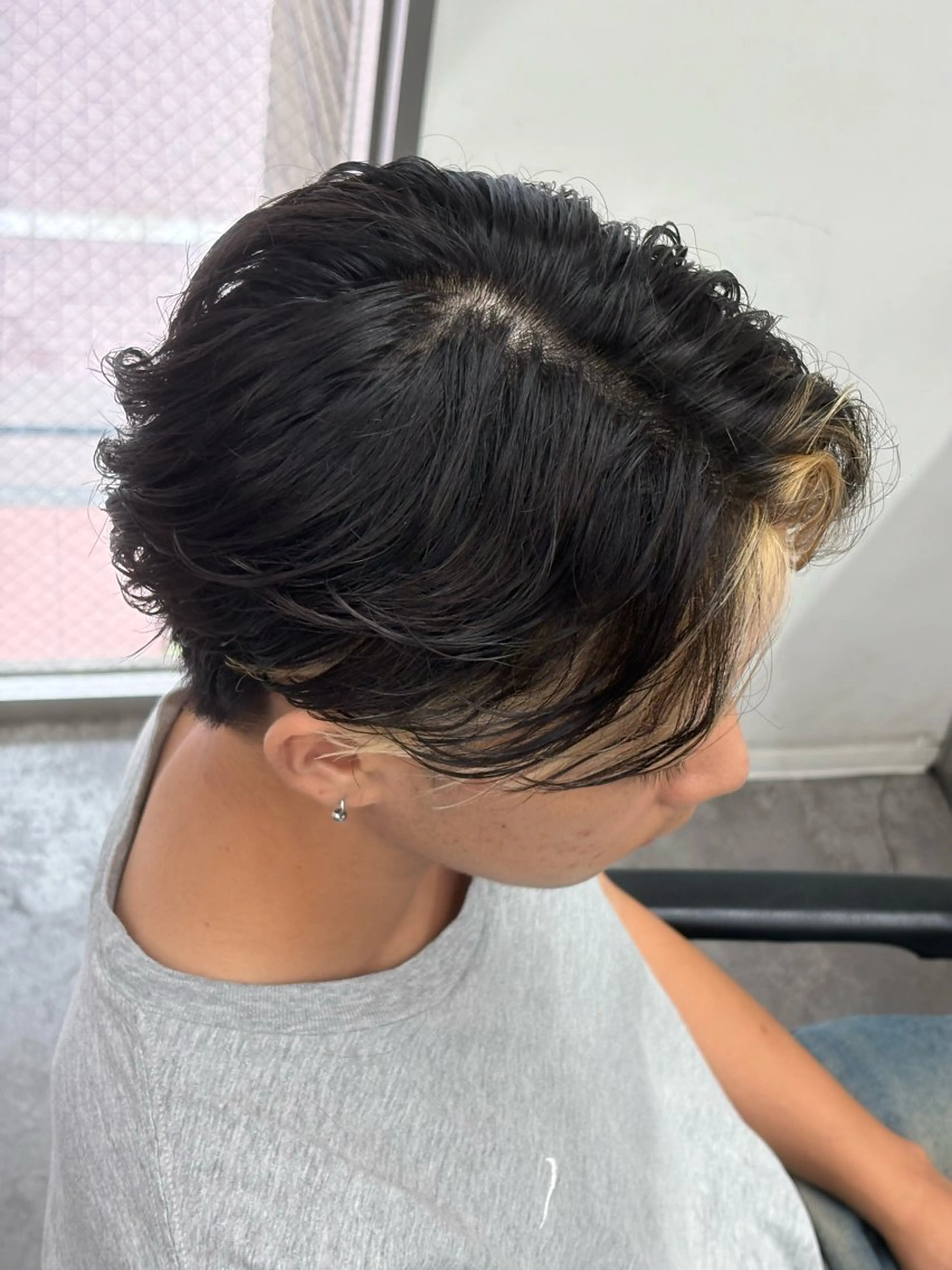 ミディアム カラー パーマ メンズ カット パーマ トリートメント ヘアセット メンズパーマ特化 🔥韓国ヘア職人🔥のヘアスタイル