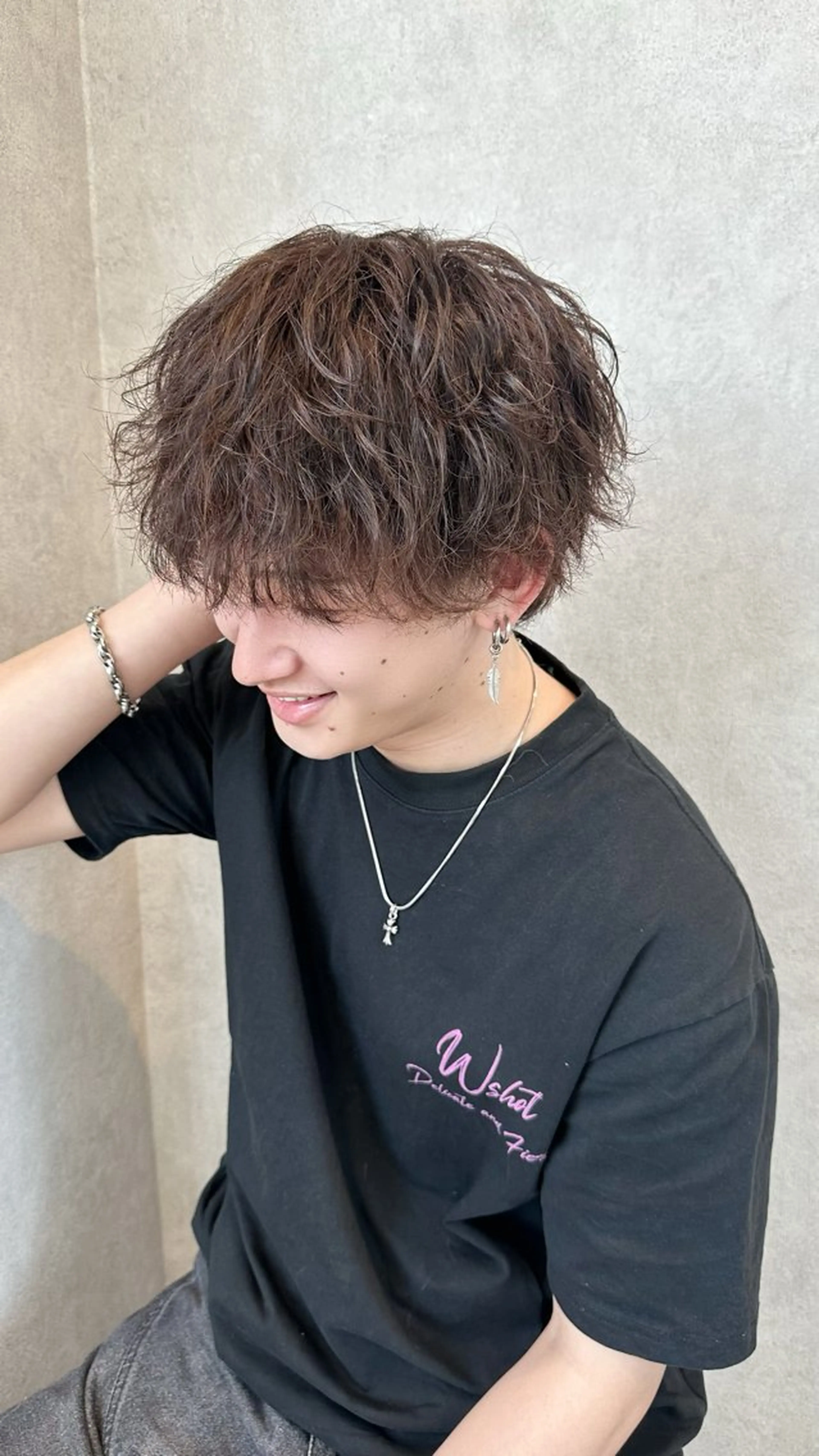 カラー パーマ メンズ カノン/メンズカット /ダウンパーマのヘアスタイル