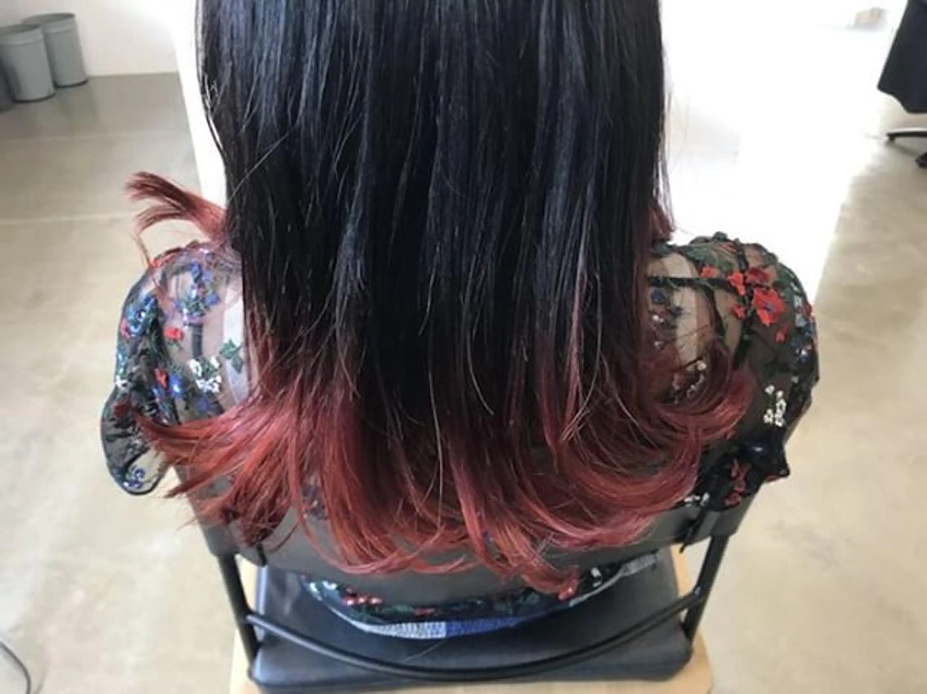 セミロング カラー ダブルカラー Strawberry所属・原田 志保のヘアスタイル