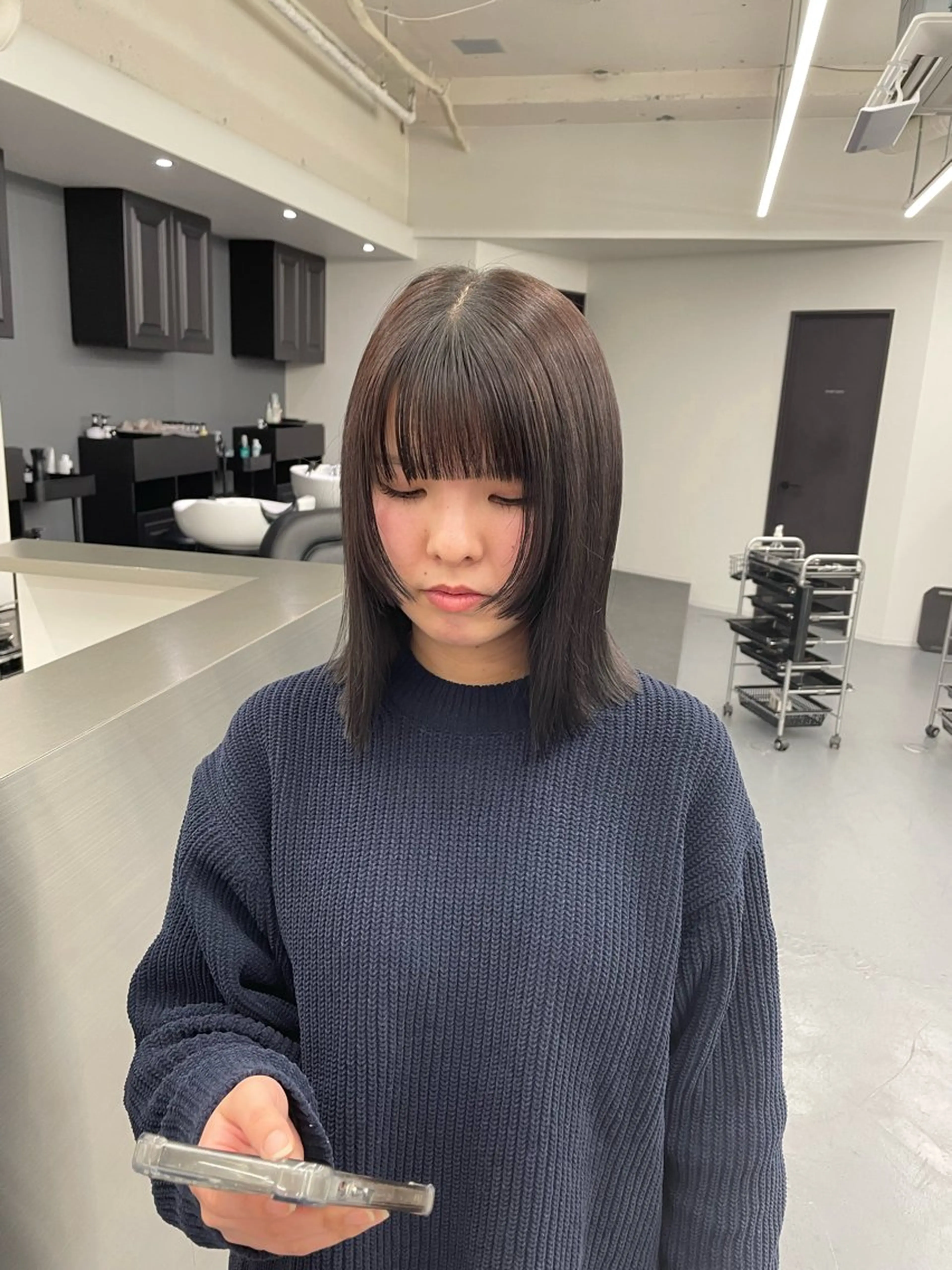 ミディアム 顔周りカット ㅤㅤㅤㅤㅤㅤㅤ nagomiのヘアスタイル