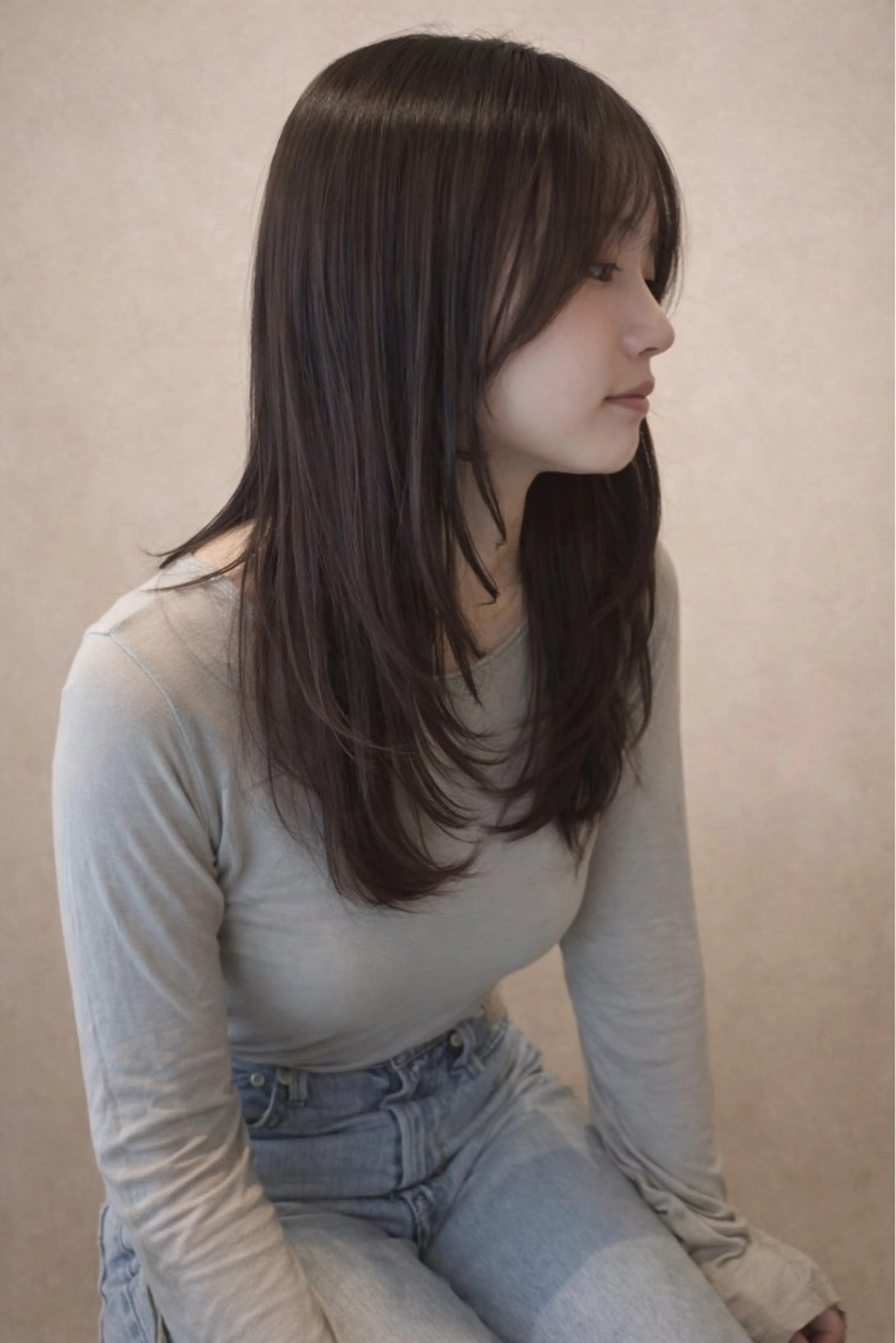 ロング カット ヘアカラー はるか/ 透明感カラーのヘアスタイル