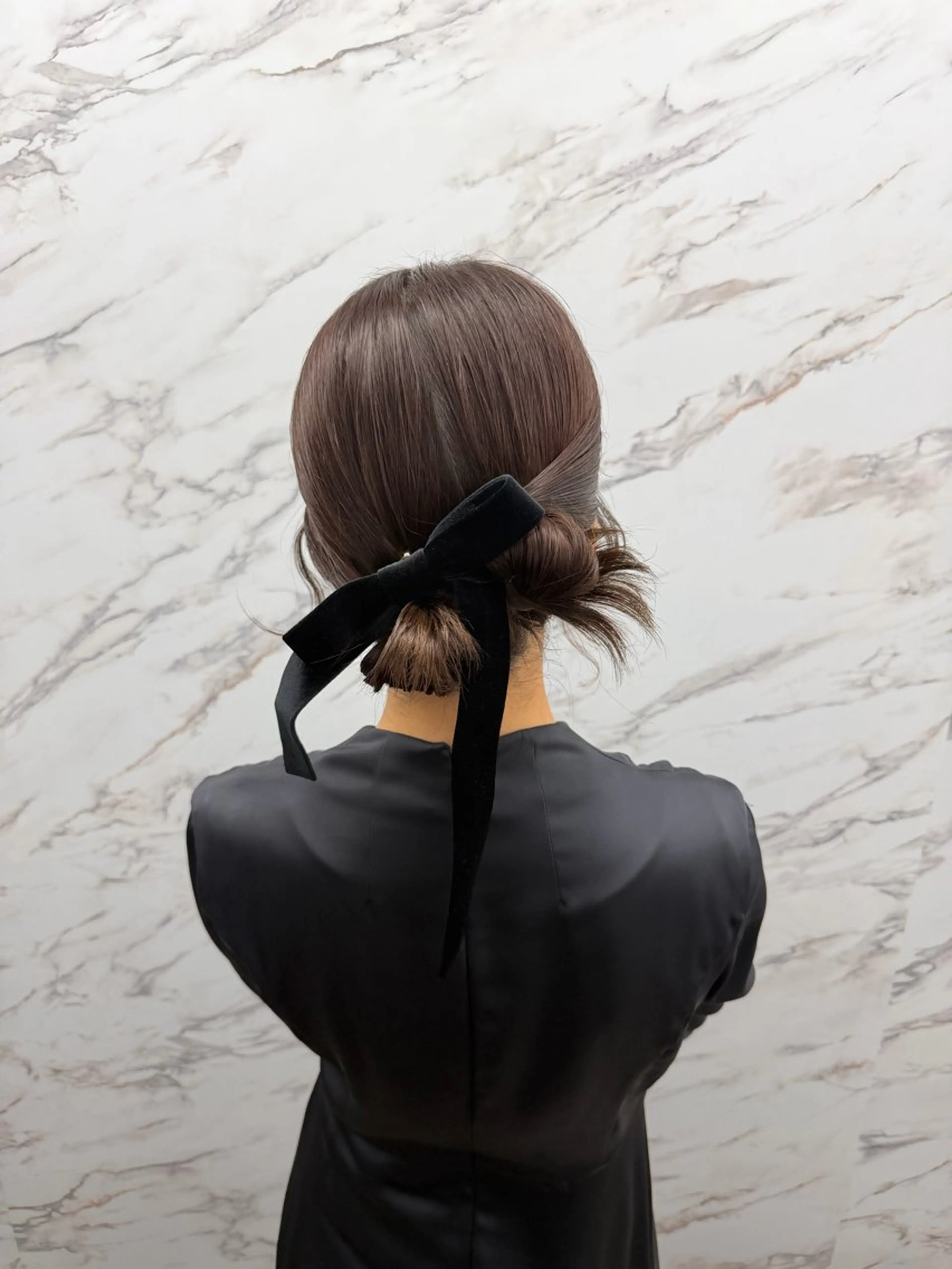 セミロング カラー ヘアアレンジ ヘアセット 髪質改善/レイヤー 新宿🫧SUZUKAのヘアスタイル